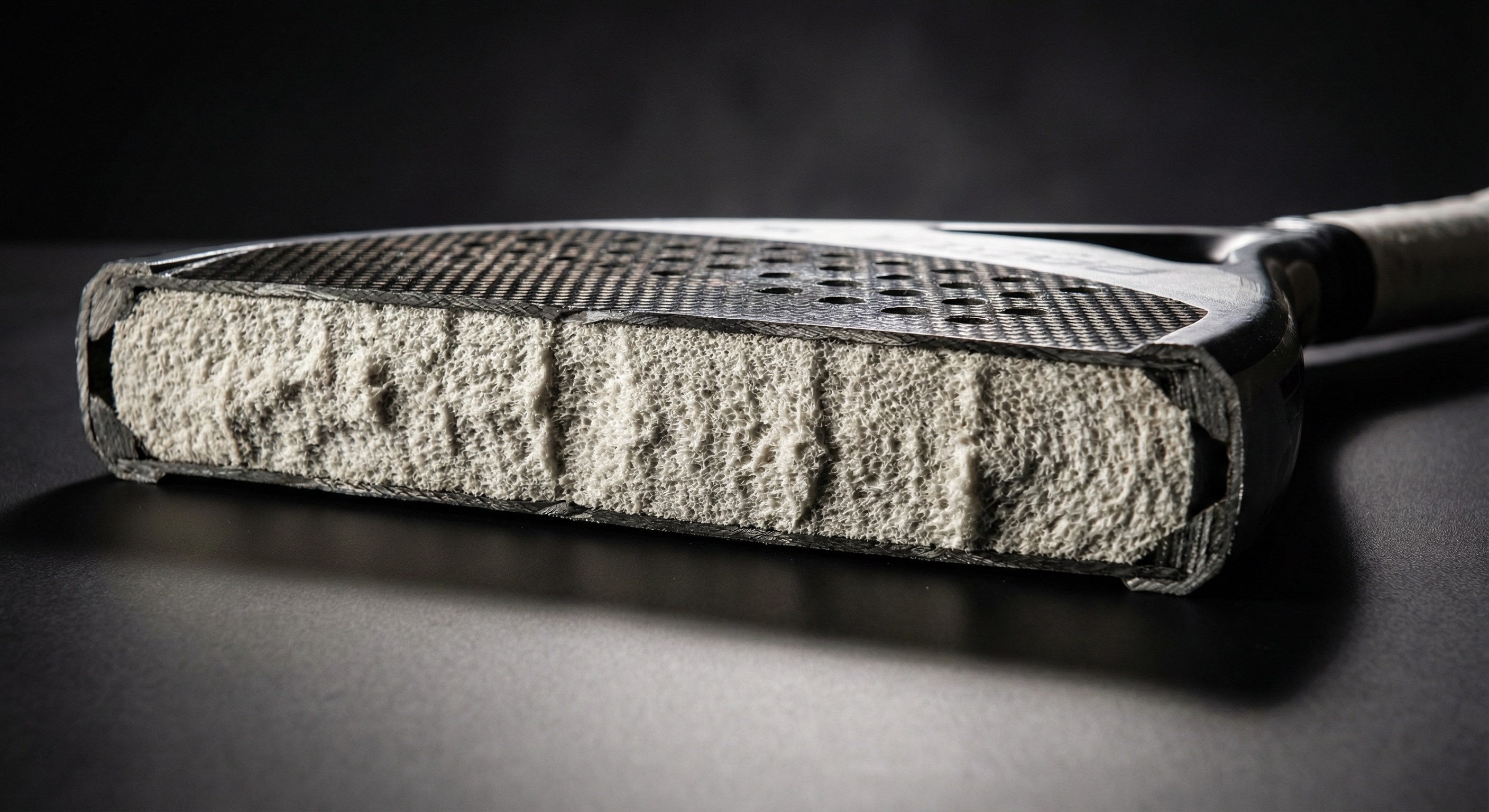 padel racket cross section