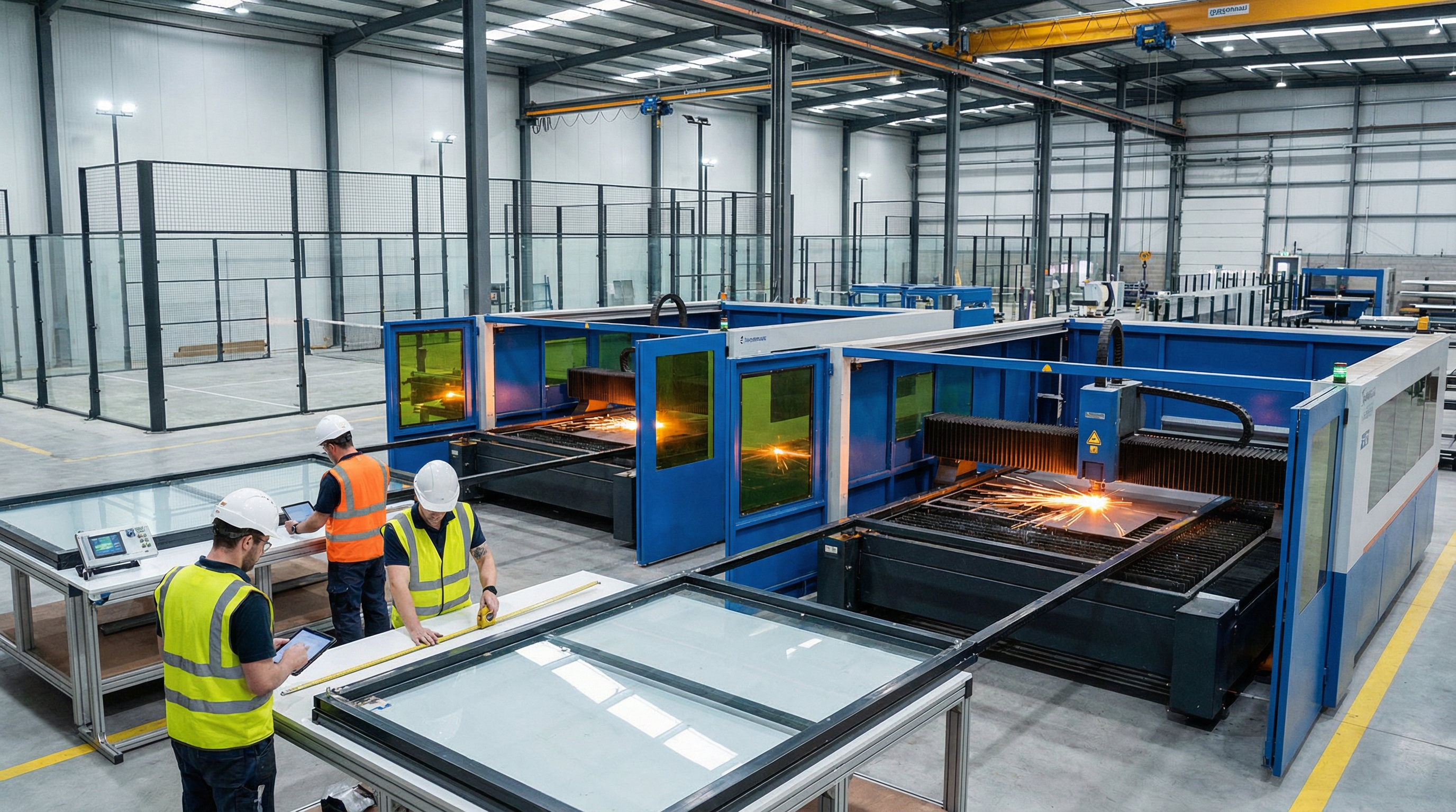 padel court factory floor