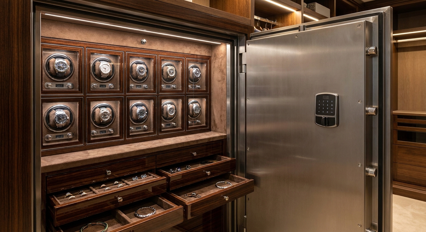 An expansive collection layout with multiple winder modules and drawers