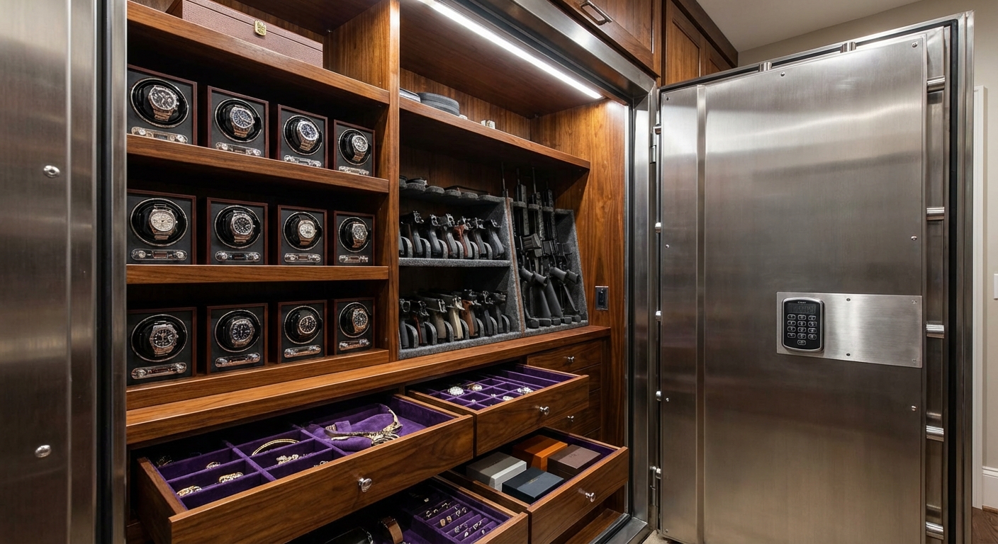 luxury safe interior organization