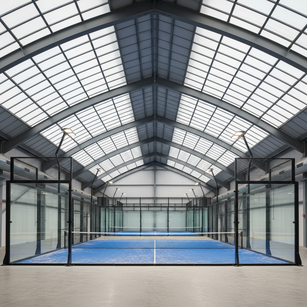 padel court interior view