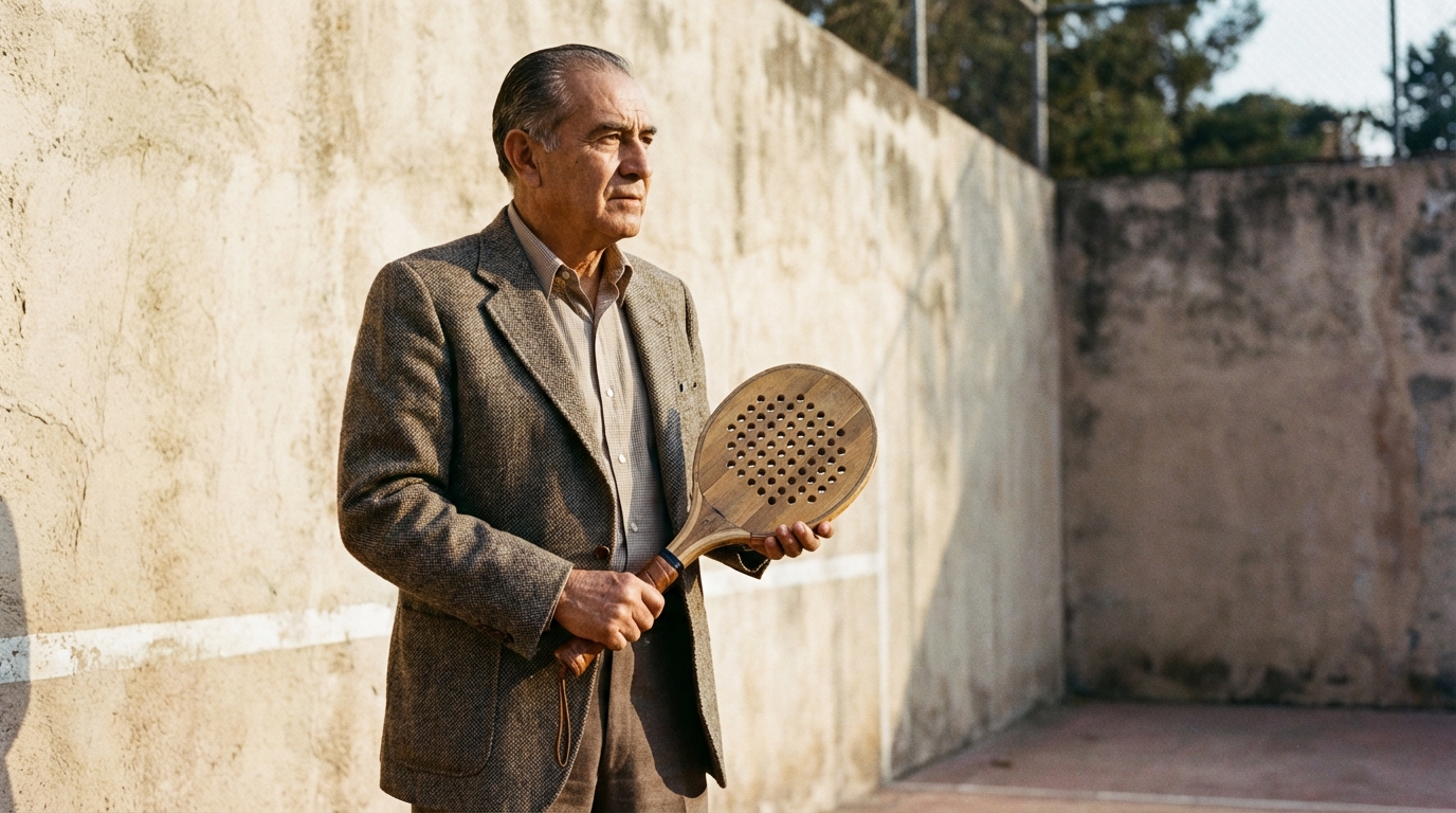 vintage padel portrait 1960s