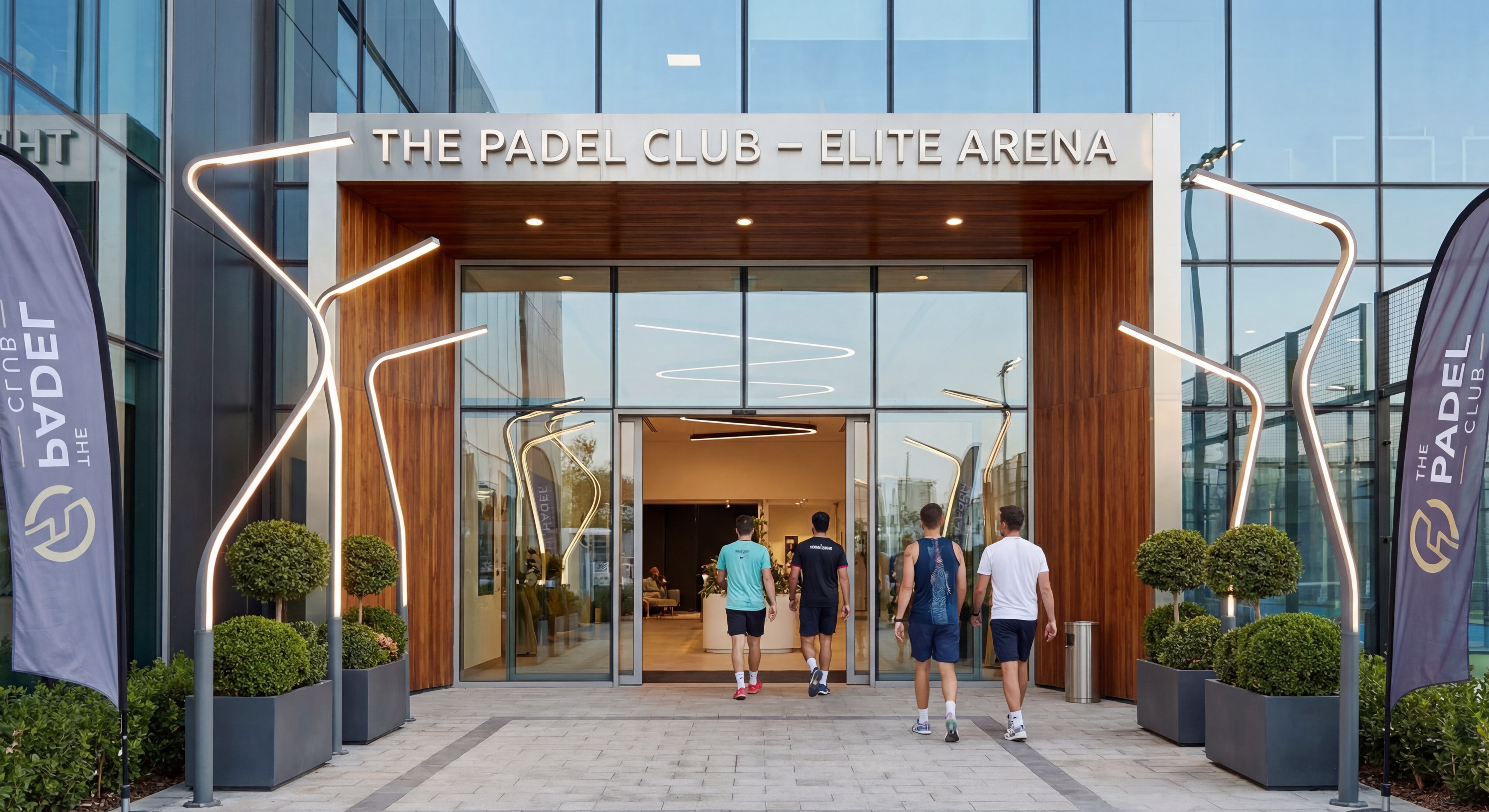 elite padel club entrance