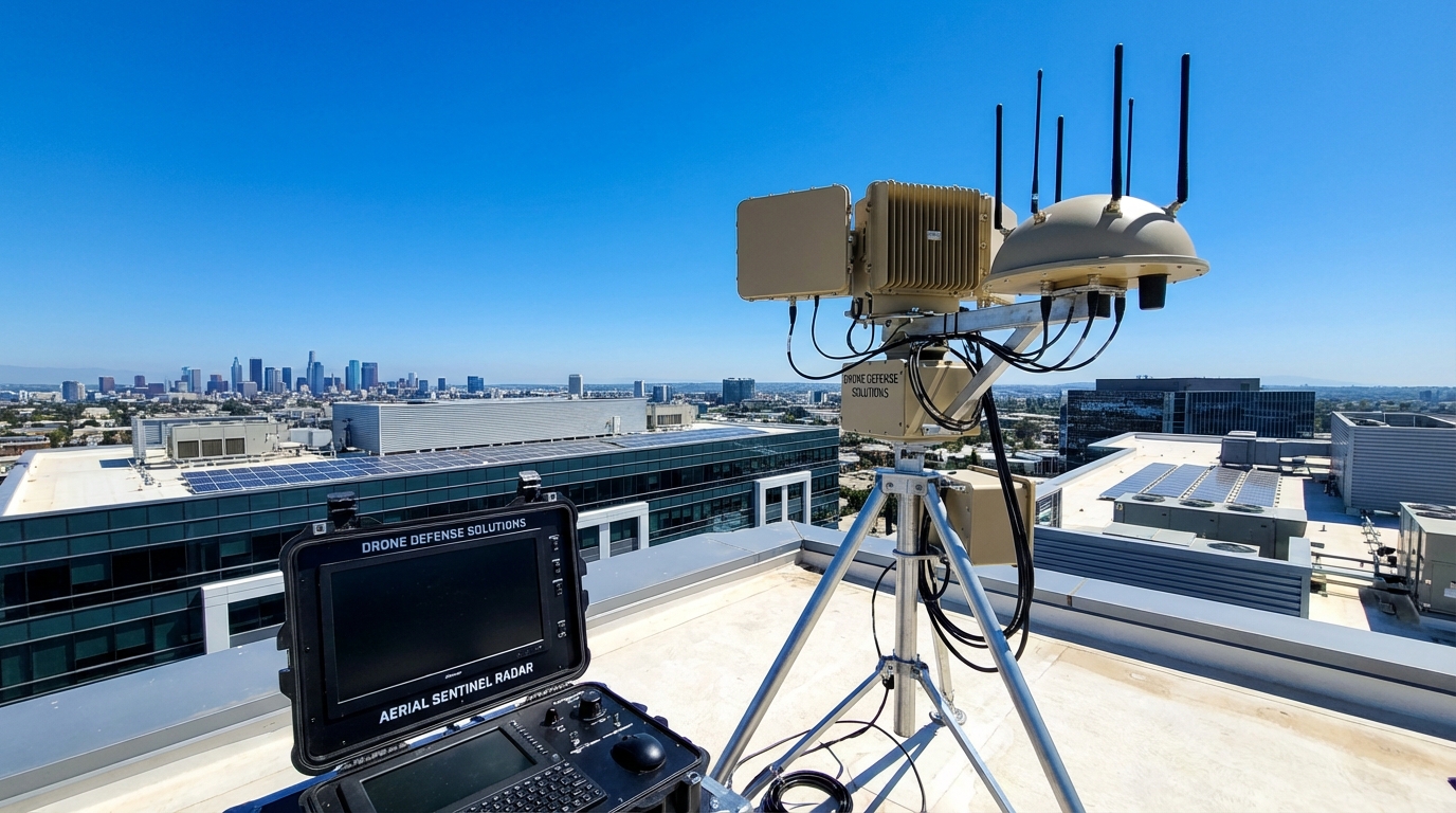 Rooftop drone detection system