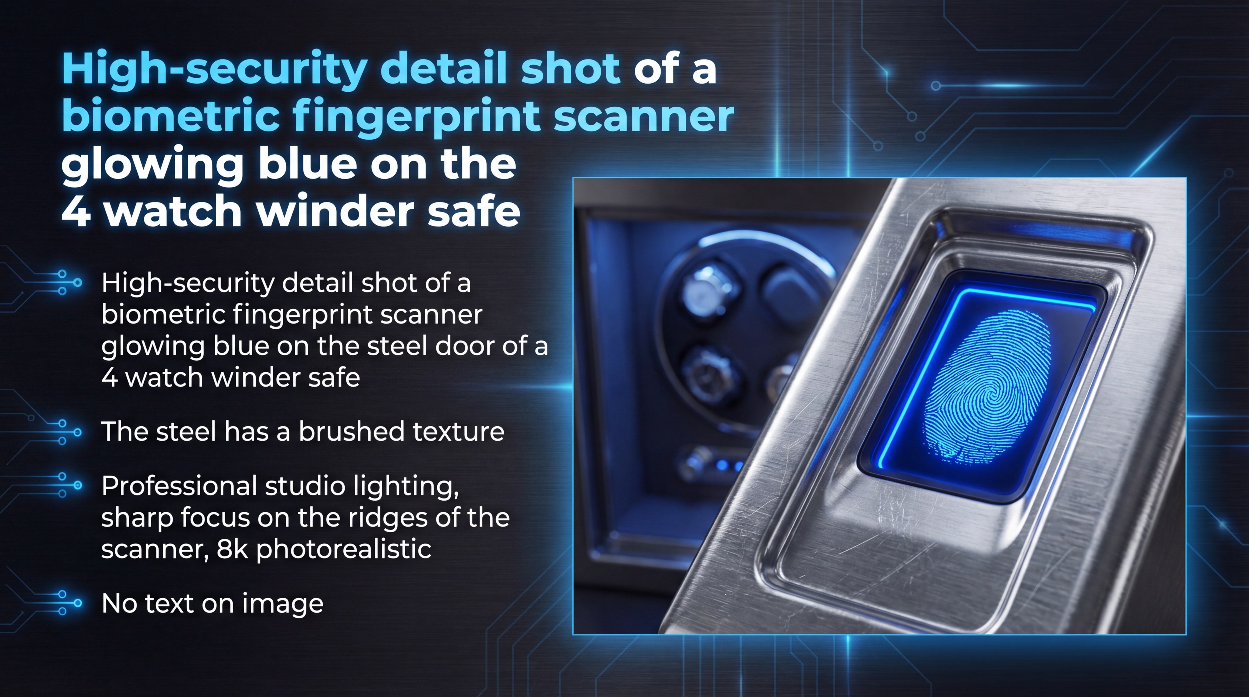 Biometric fingerprint scanner safe