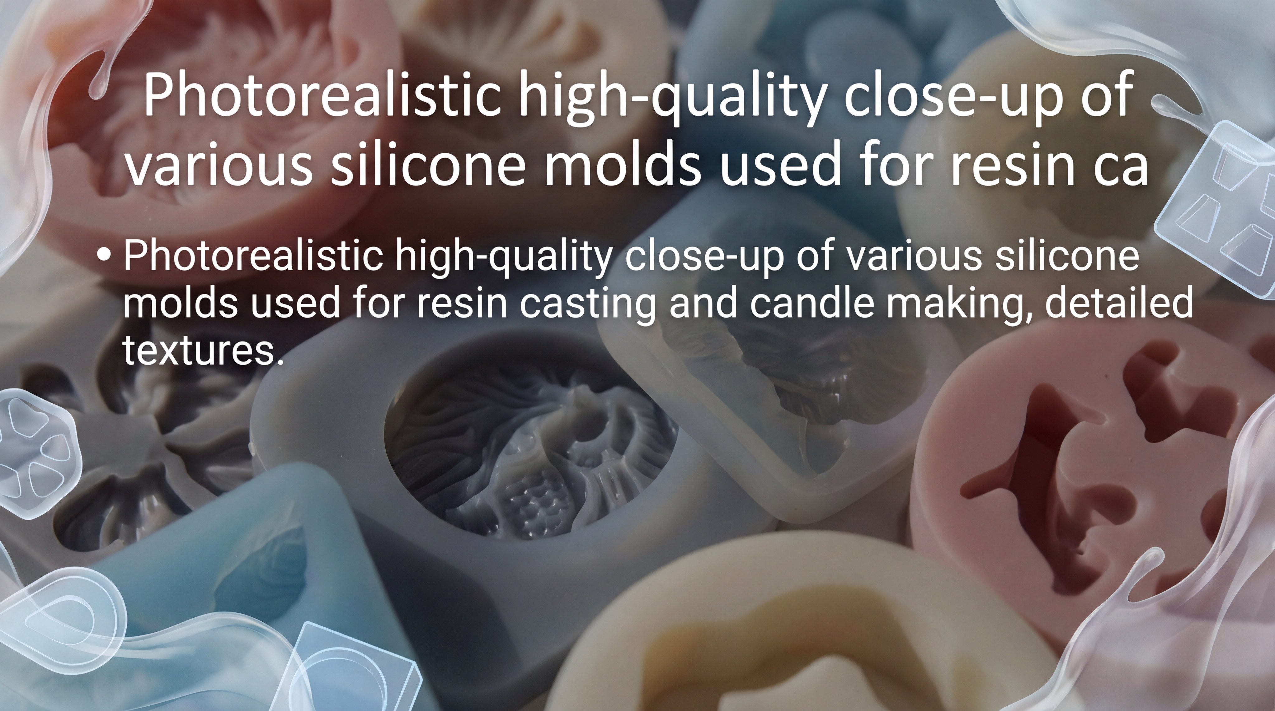 silicone molds resin casting closeup