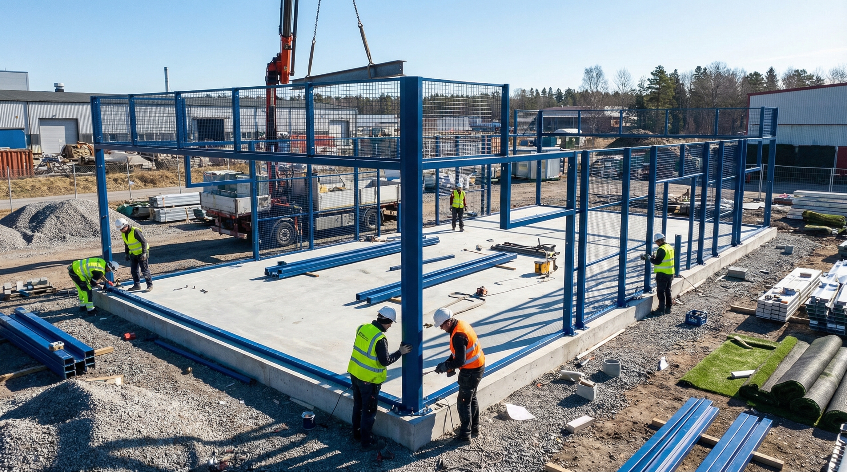 padel court construction site index 0