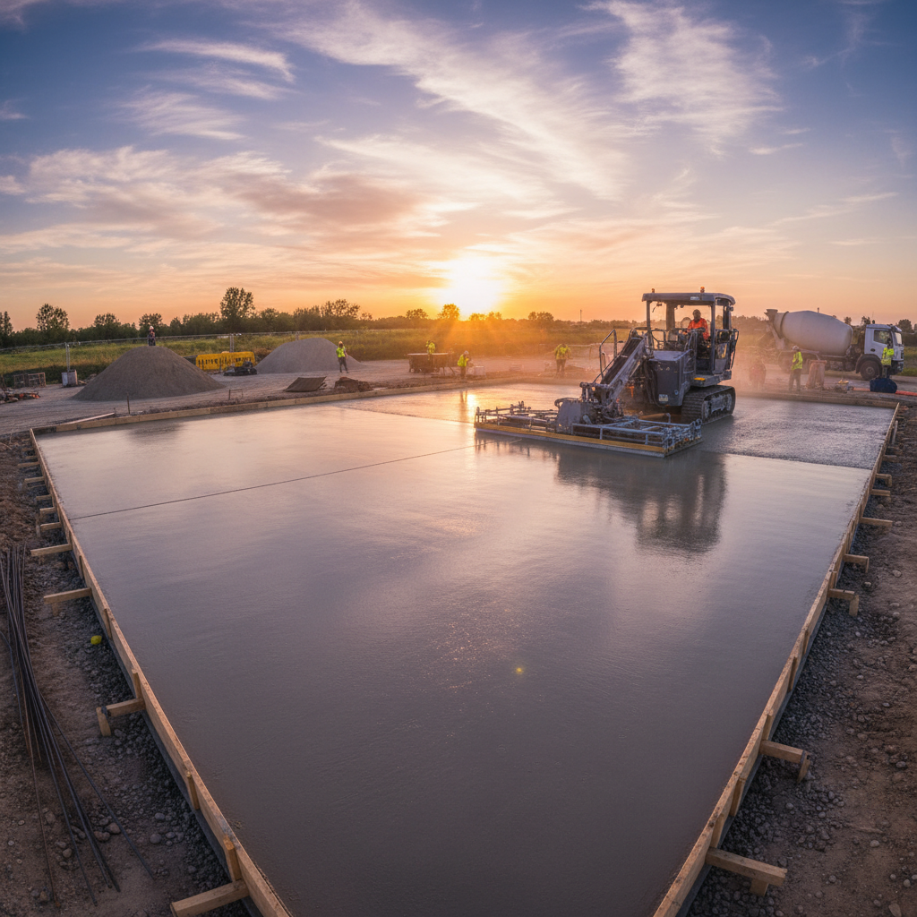 padel court concrete base preparation