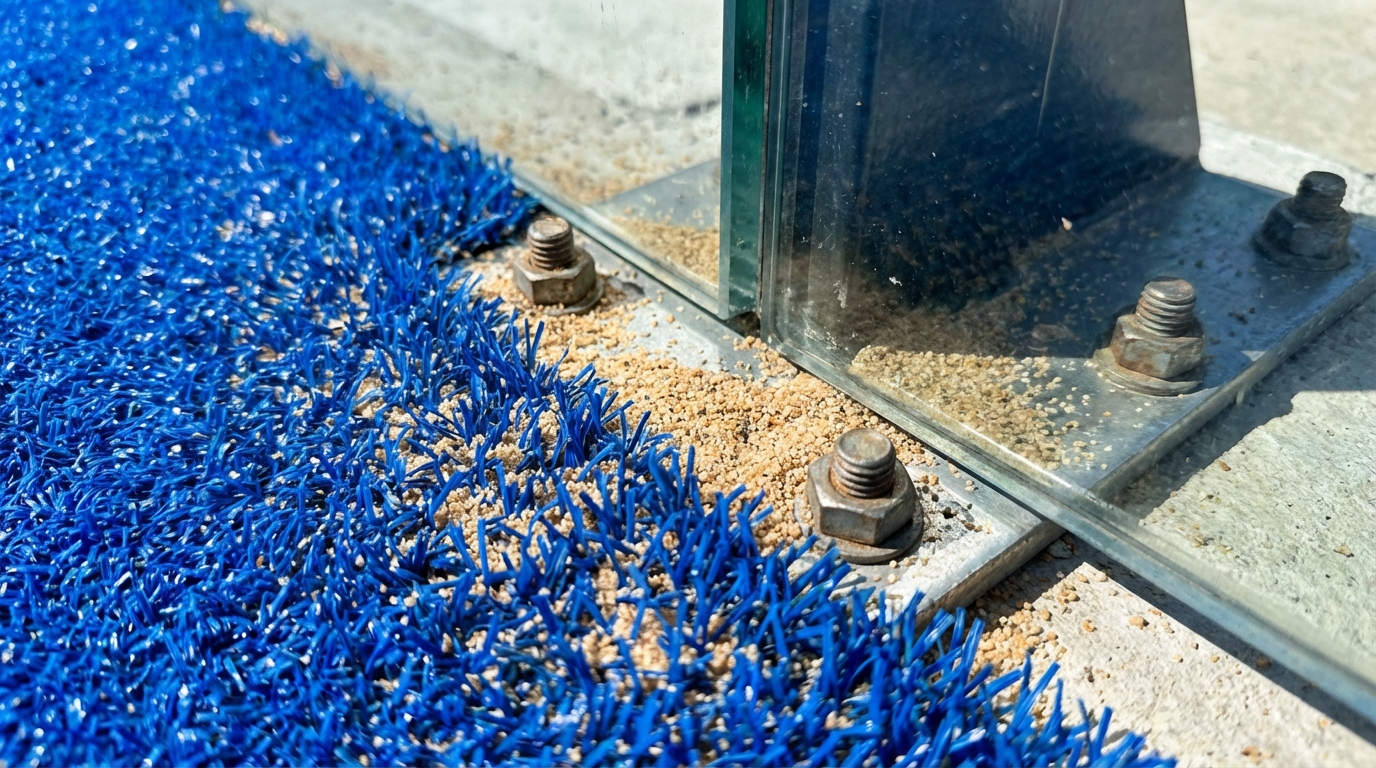 padel court closeup texture