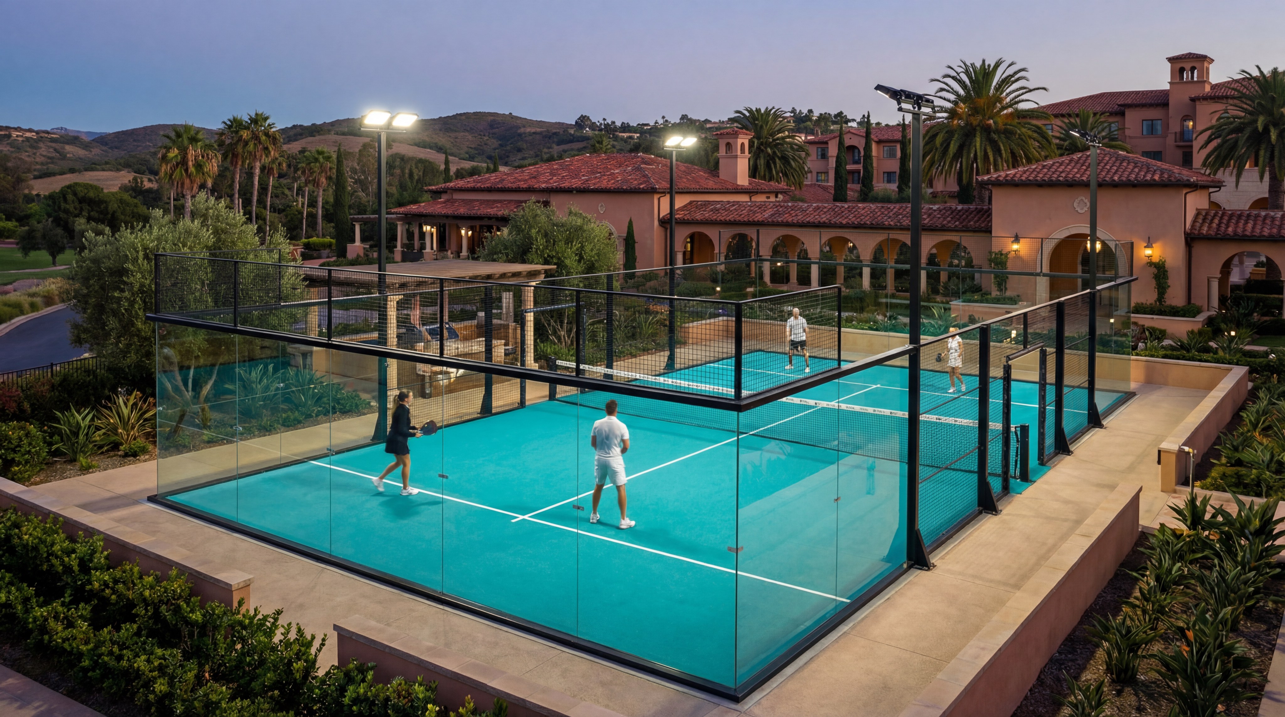 fairmont grand del mar padel court