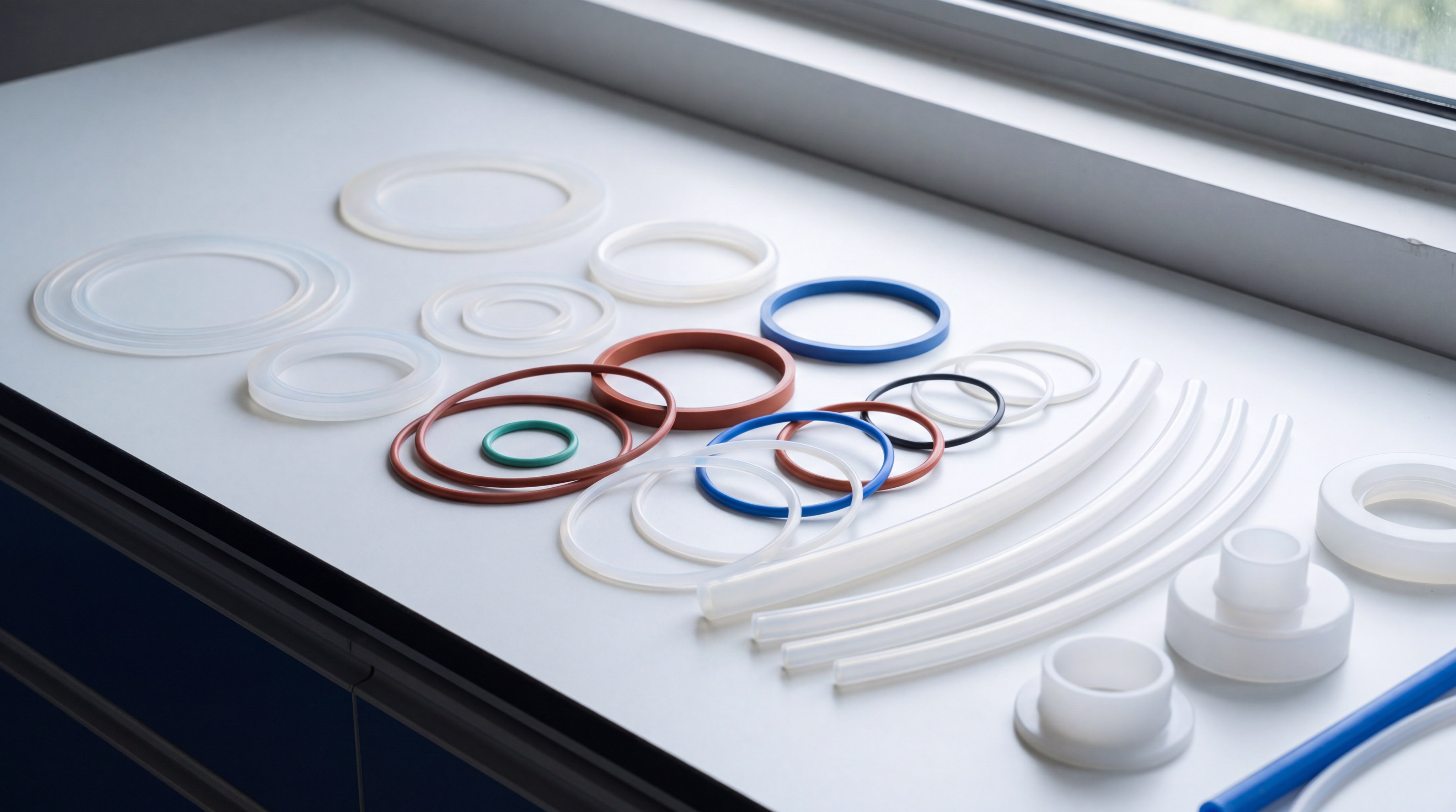 Industrial silicone seals and medical components