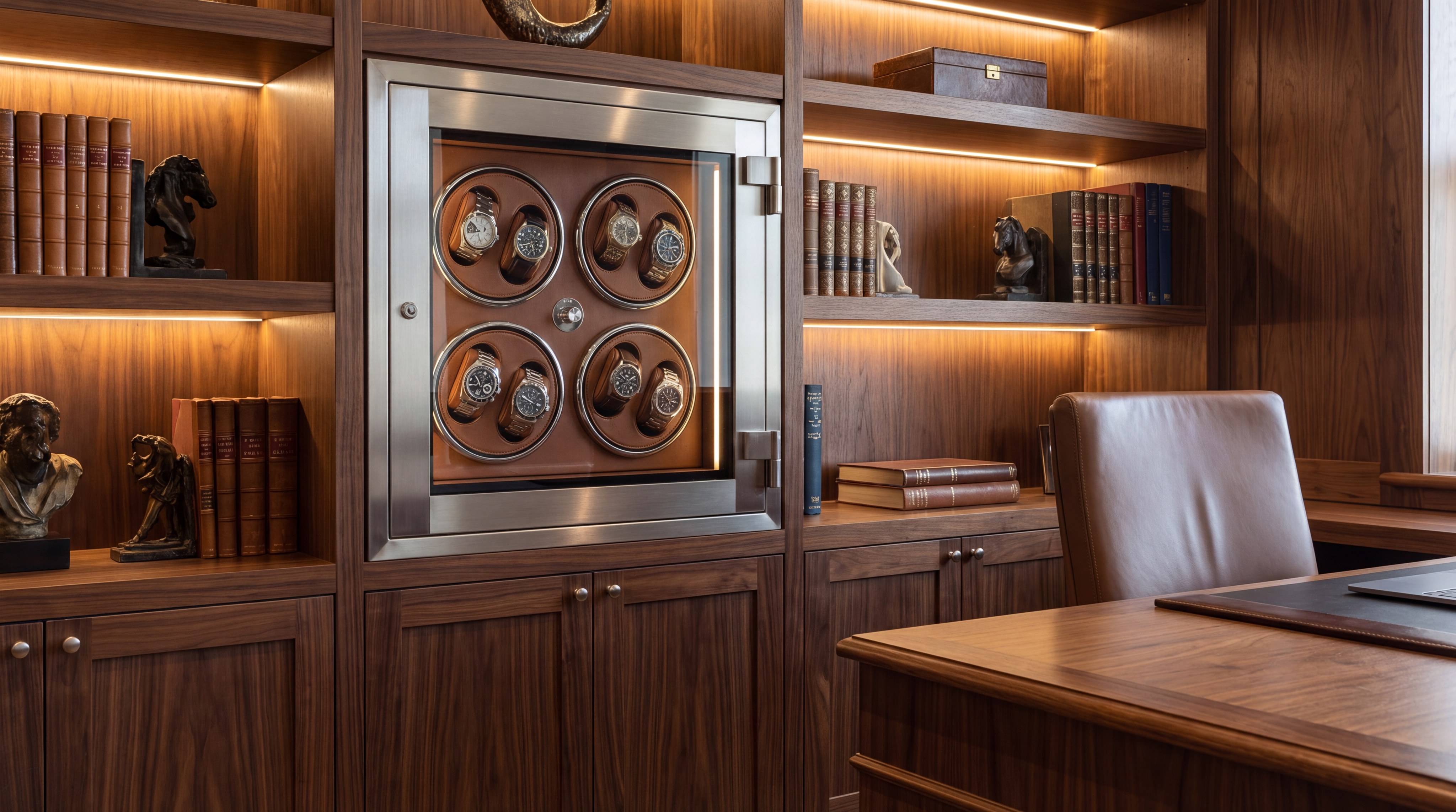 luxury watch winder safe home office