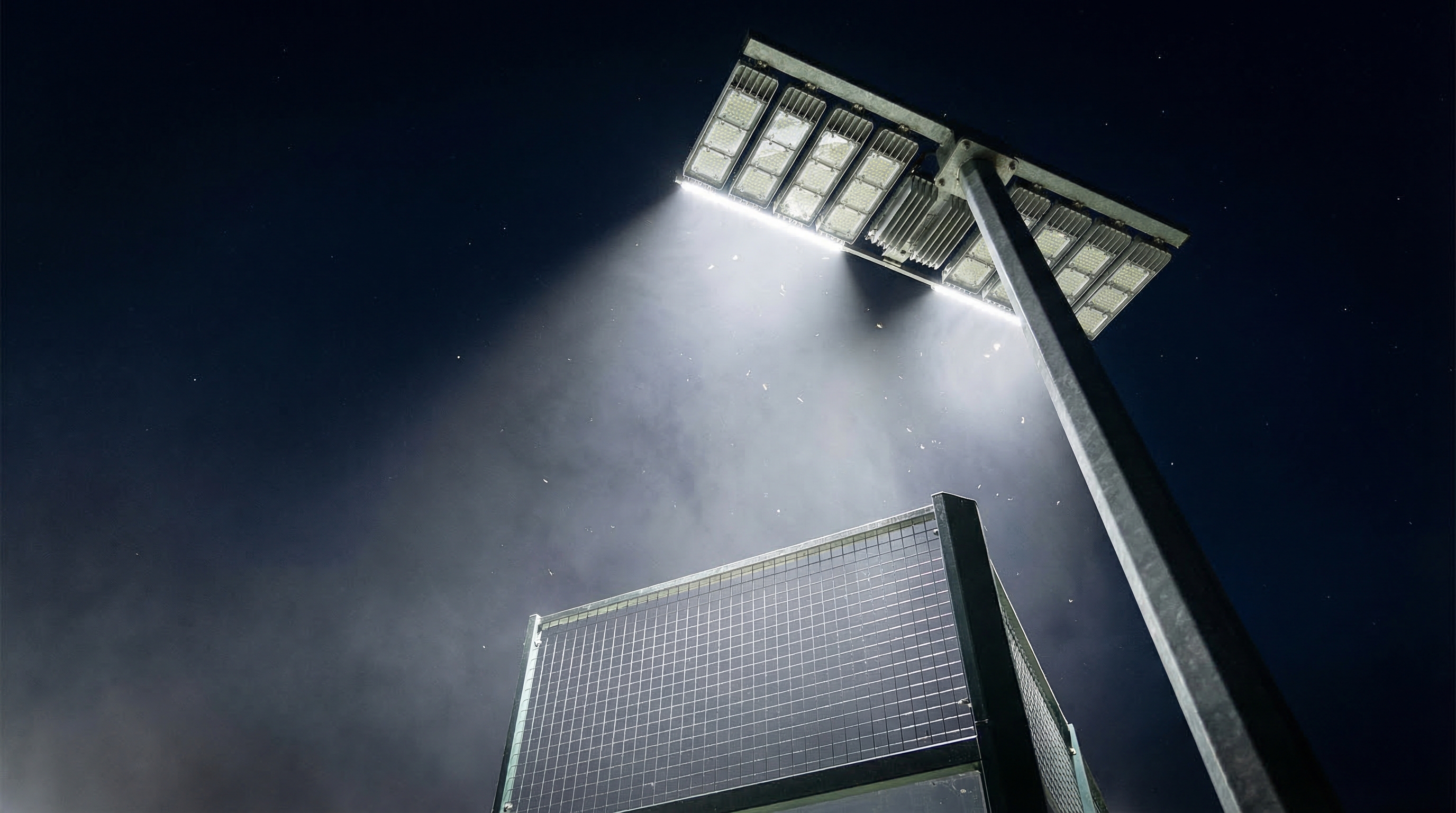 led floodlight padel court
