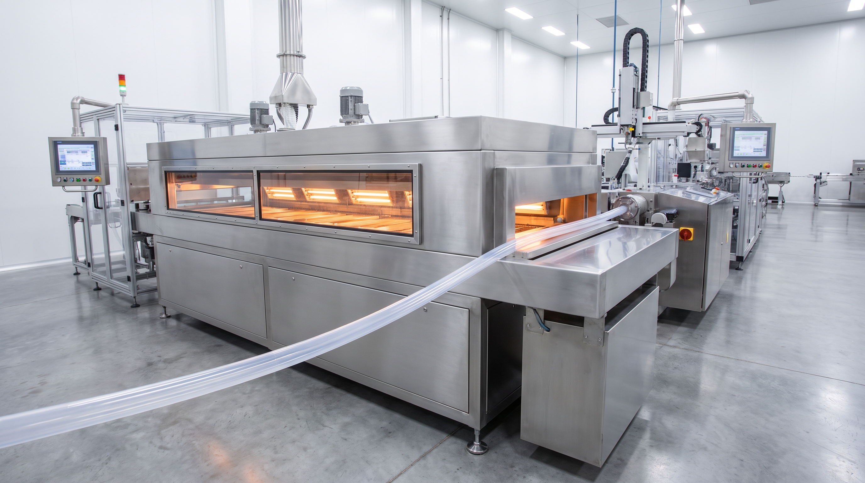 Photorealistic High-Precision Silicone Tubing Extrusion Line