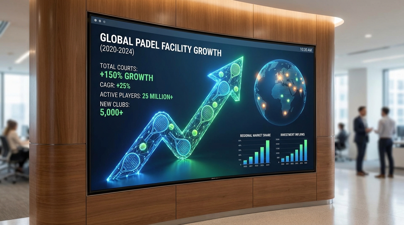 padel sports growth infographic