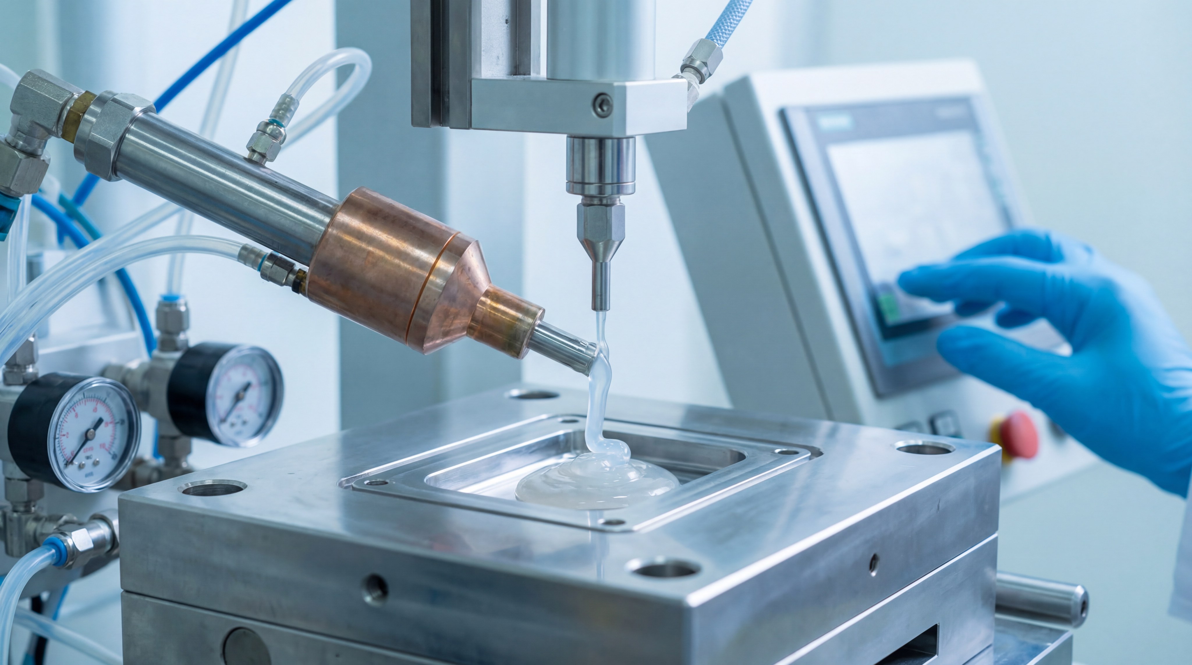 Silicone injection molding