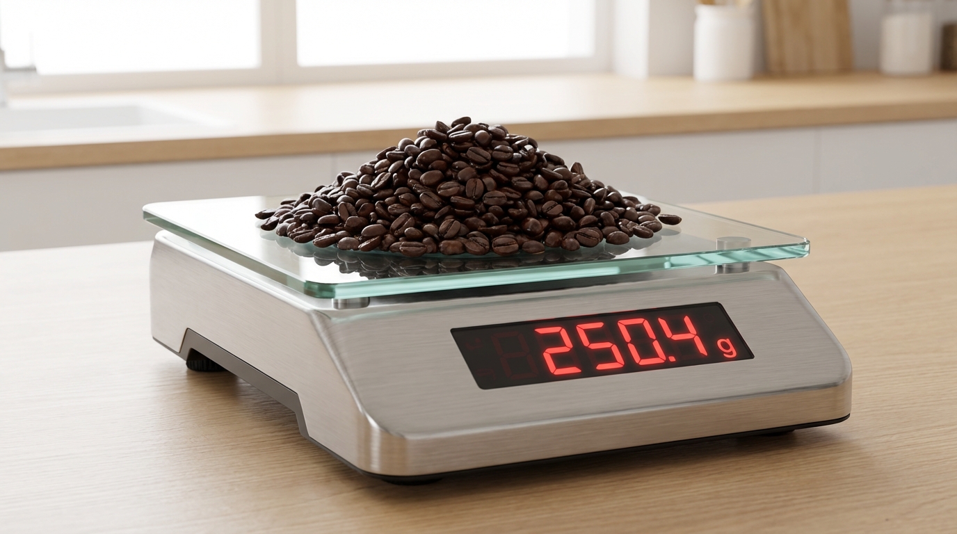 High-precision scale to start coffee business equipment accuracy and quality control.