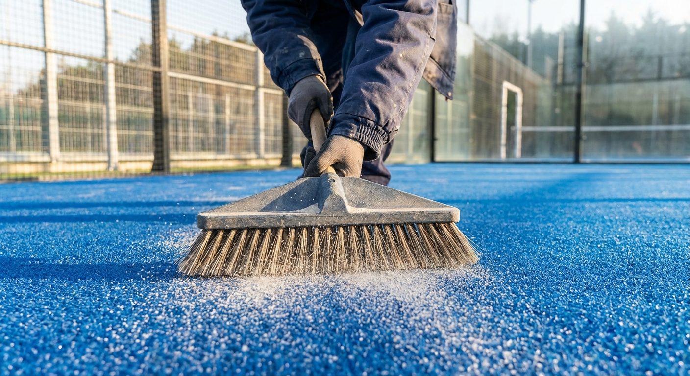 padel court maintenance grooming