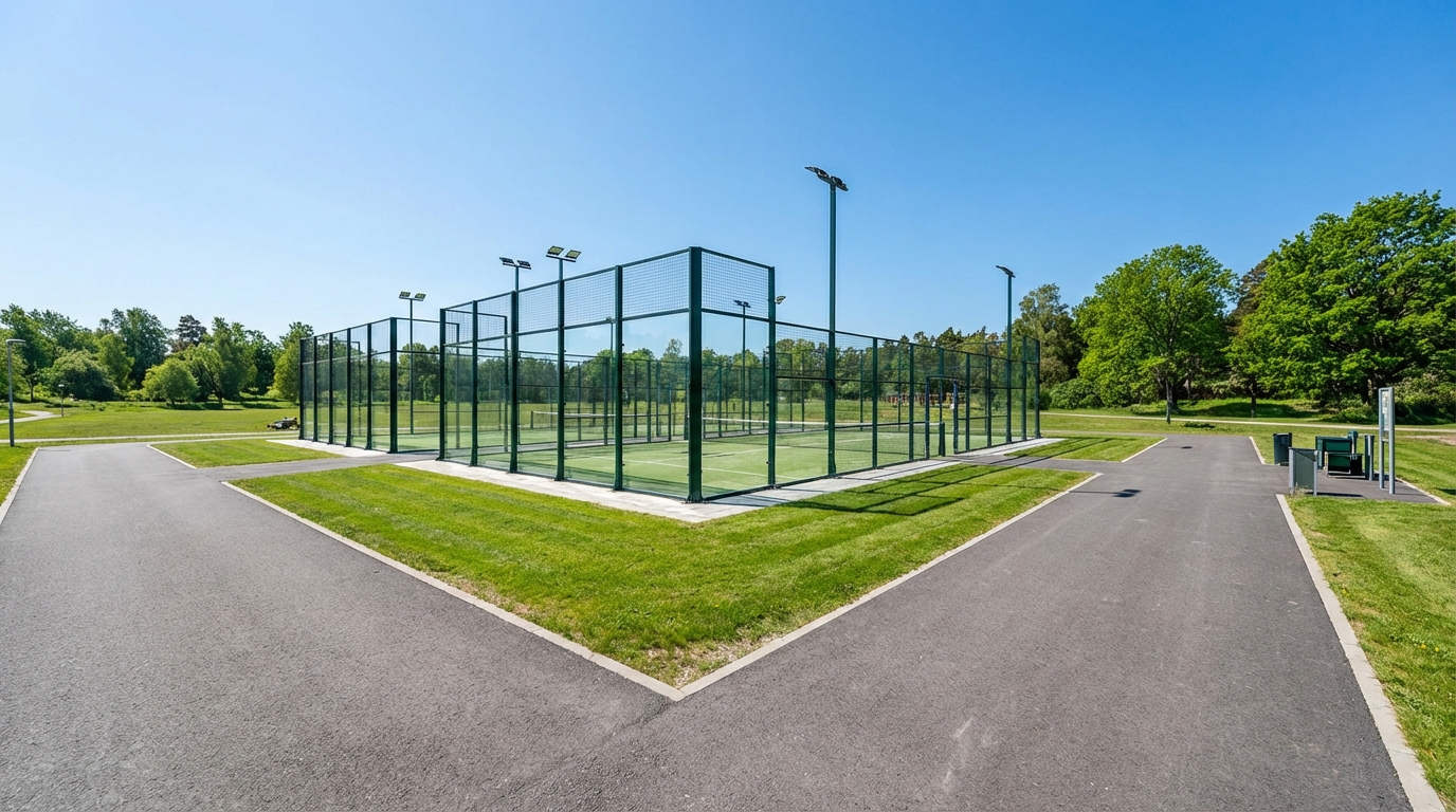 padel court safety installation
