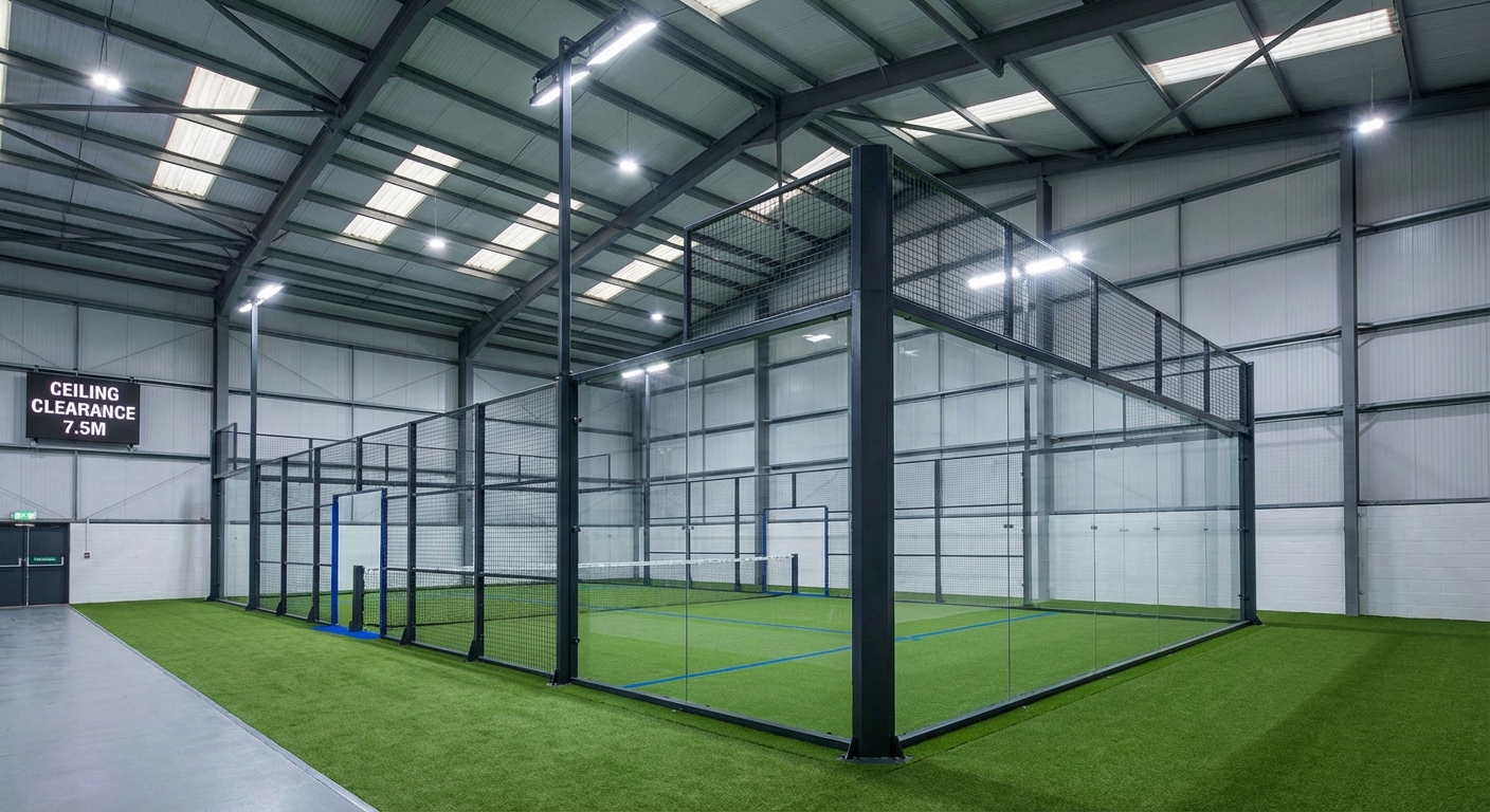 padel court architectural visualization