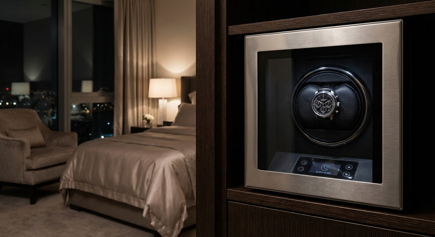 luxury watch winder safe bedroom