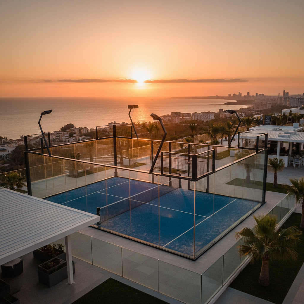 luxury panoramic padel court