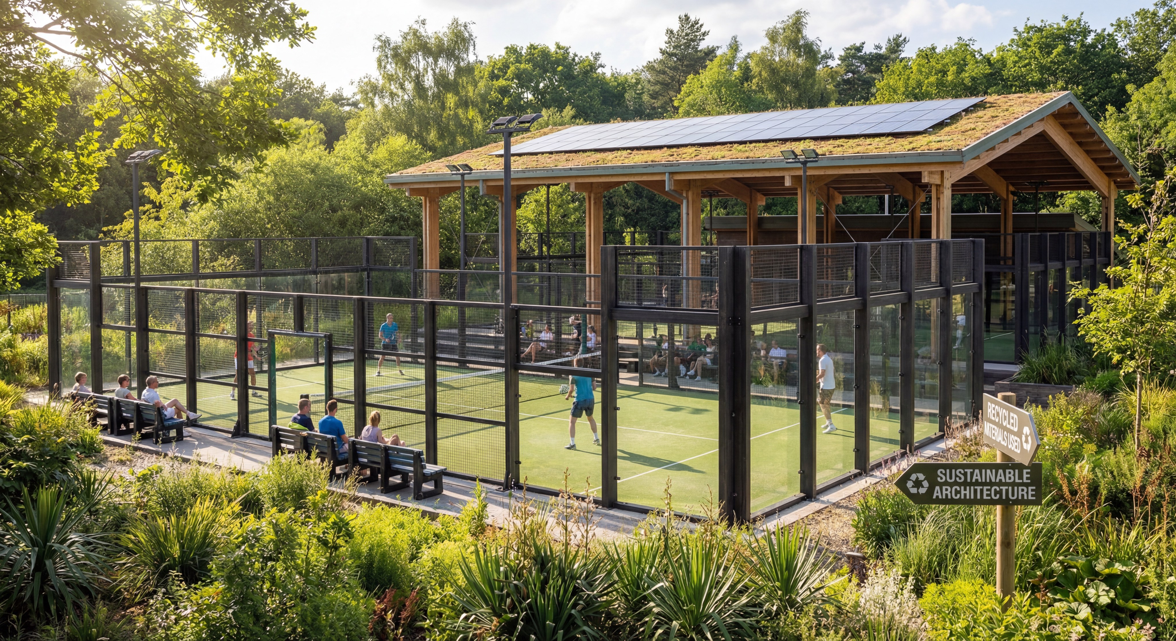eco friendly padel court design