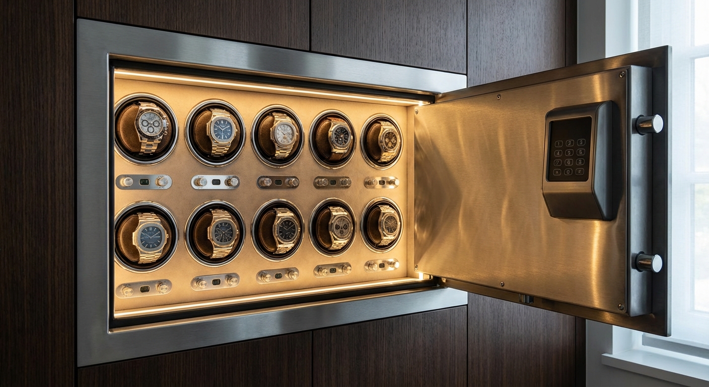 luxury watch safe display