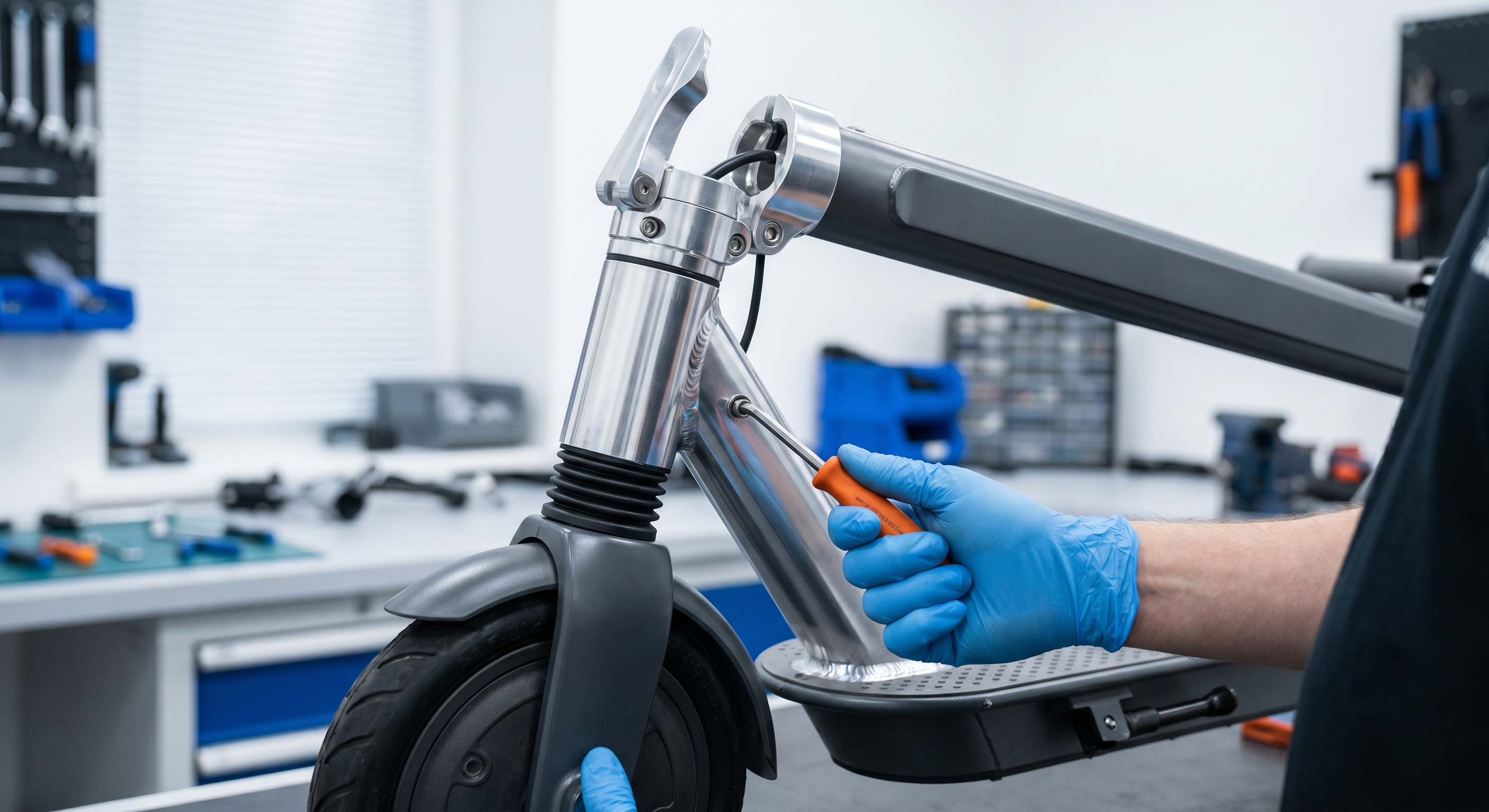 Electric Scooter Maintenance Workshop