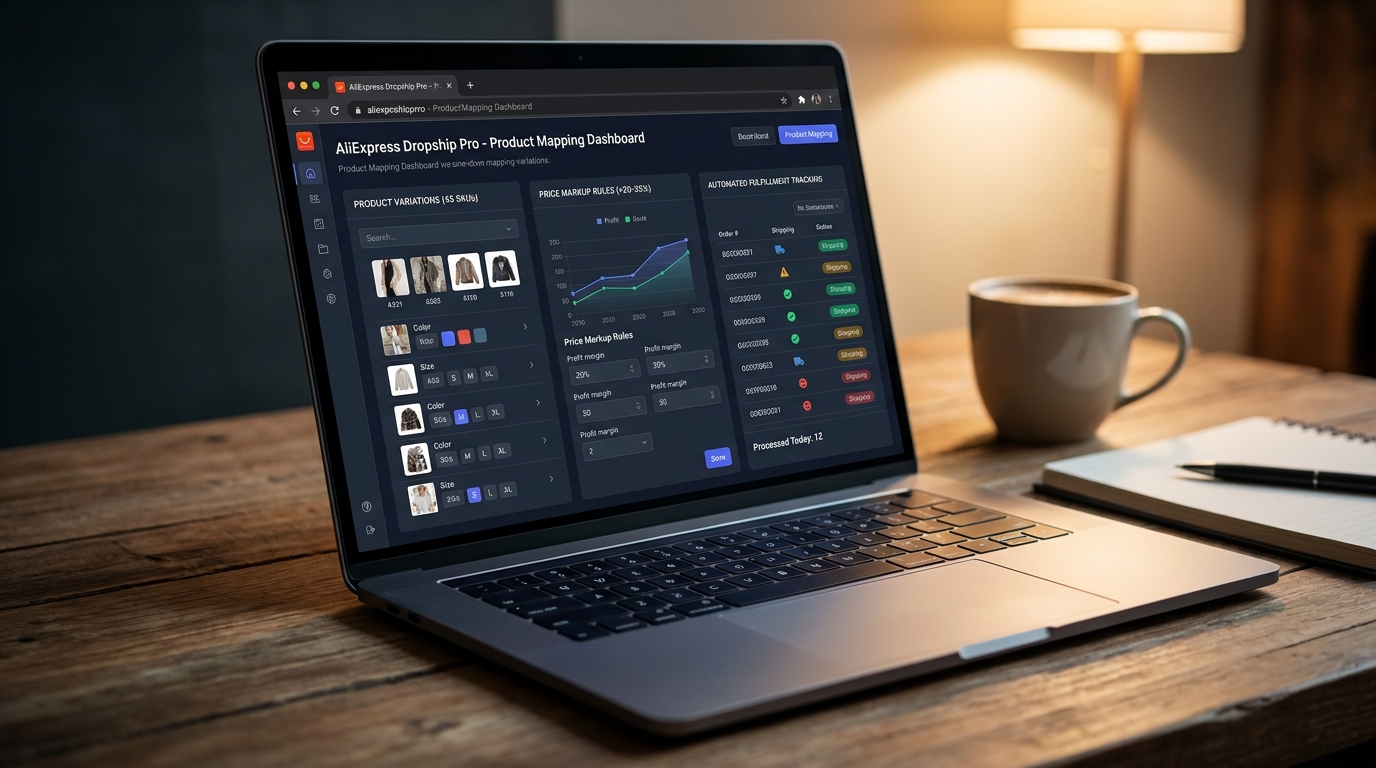 AliExpress dropshipping dashboard
