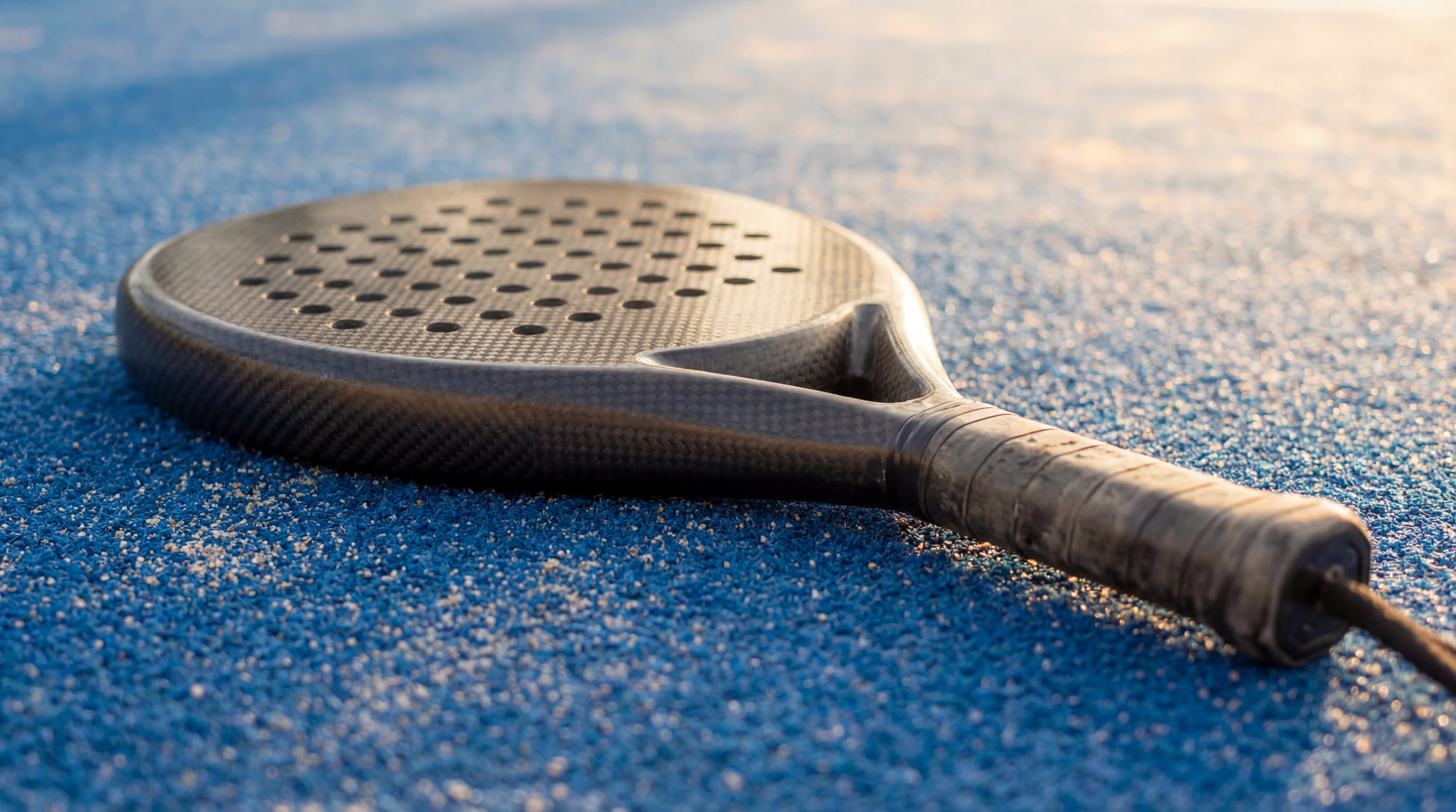 premium padel racket close up