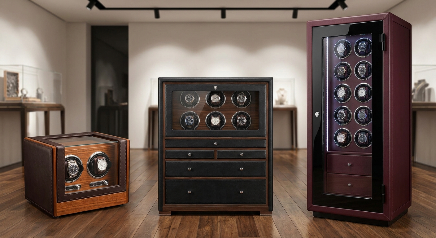 Luxury watch winder safes comparison