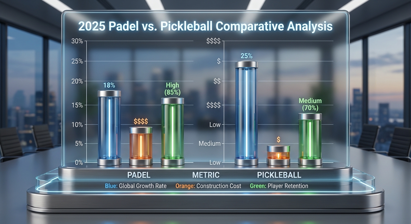 padel vs pickleball comparison 2025