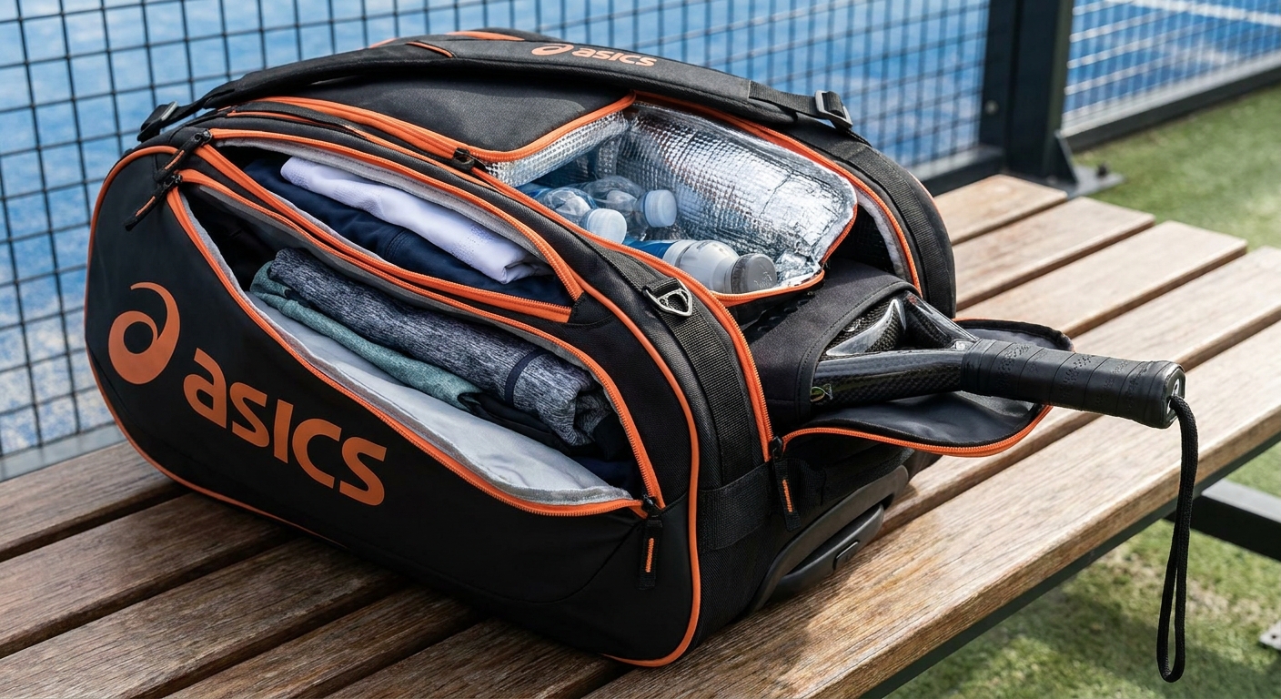 ASICS padel bag product showcase