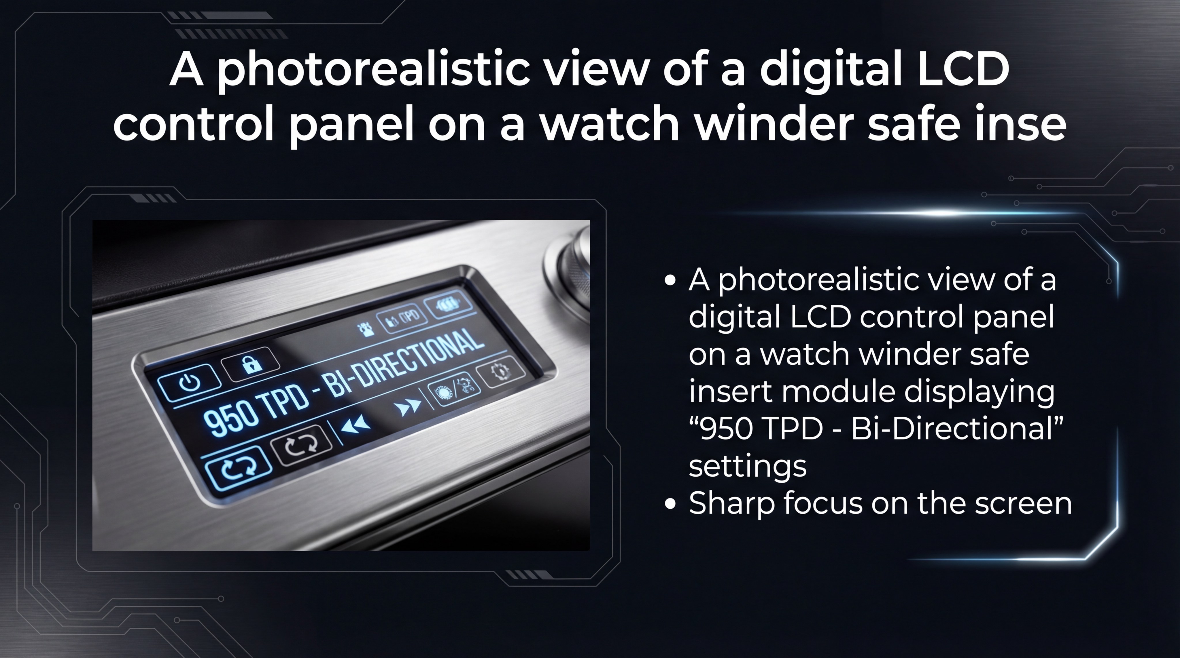 watch winder lcd control panel slide 9