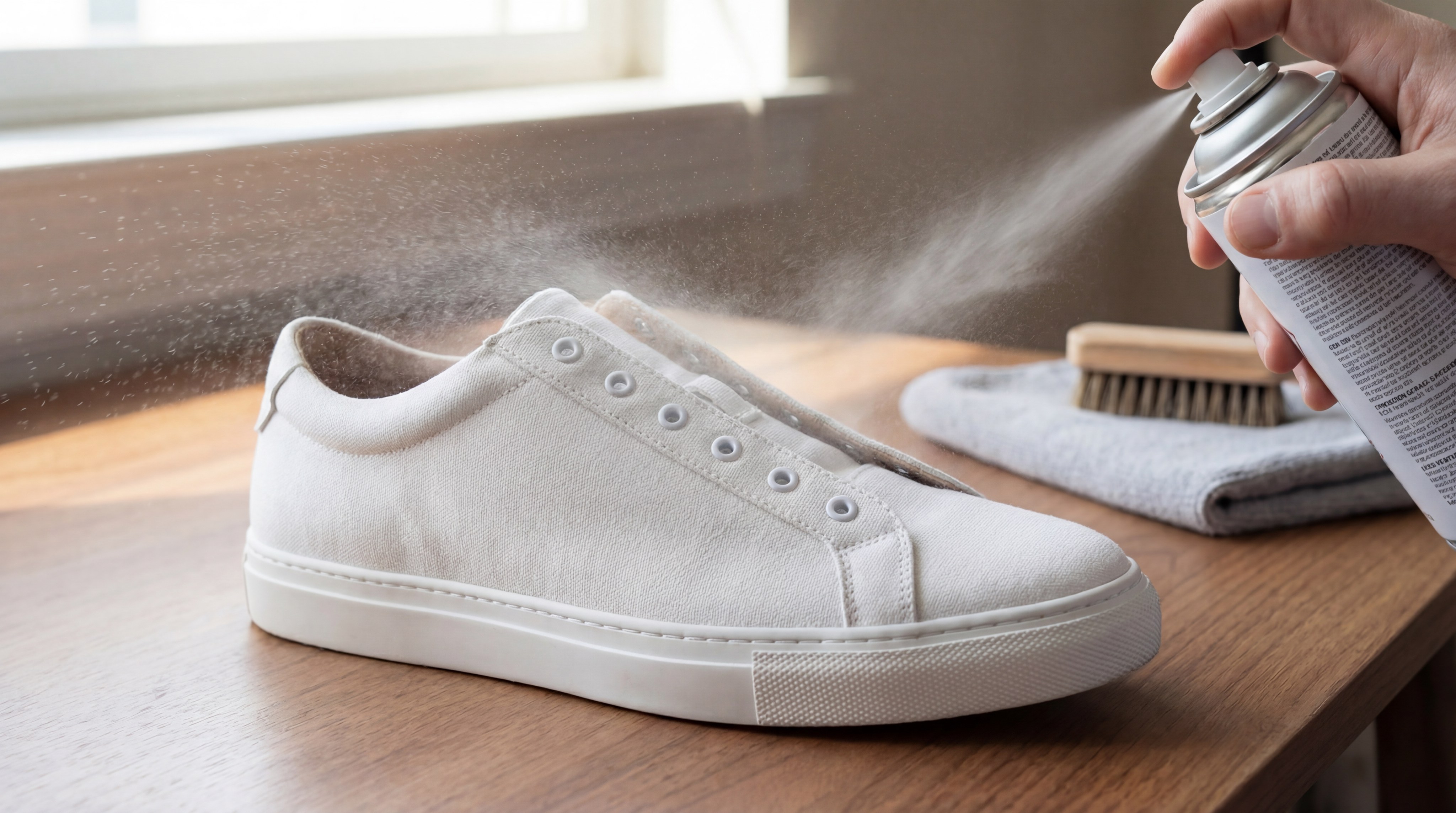 waterproof spray sneaker application