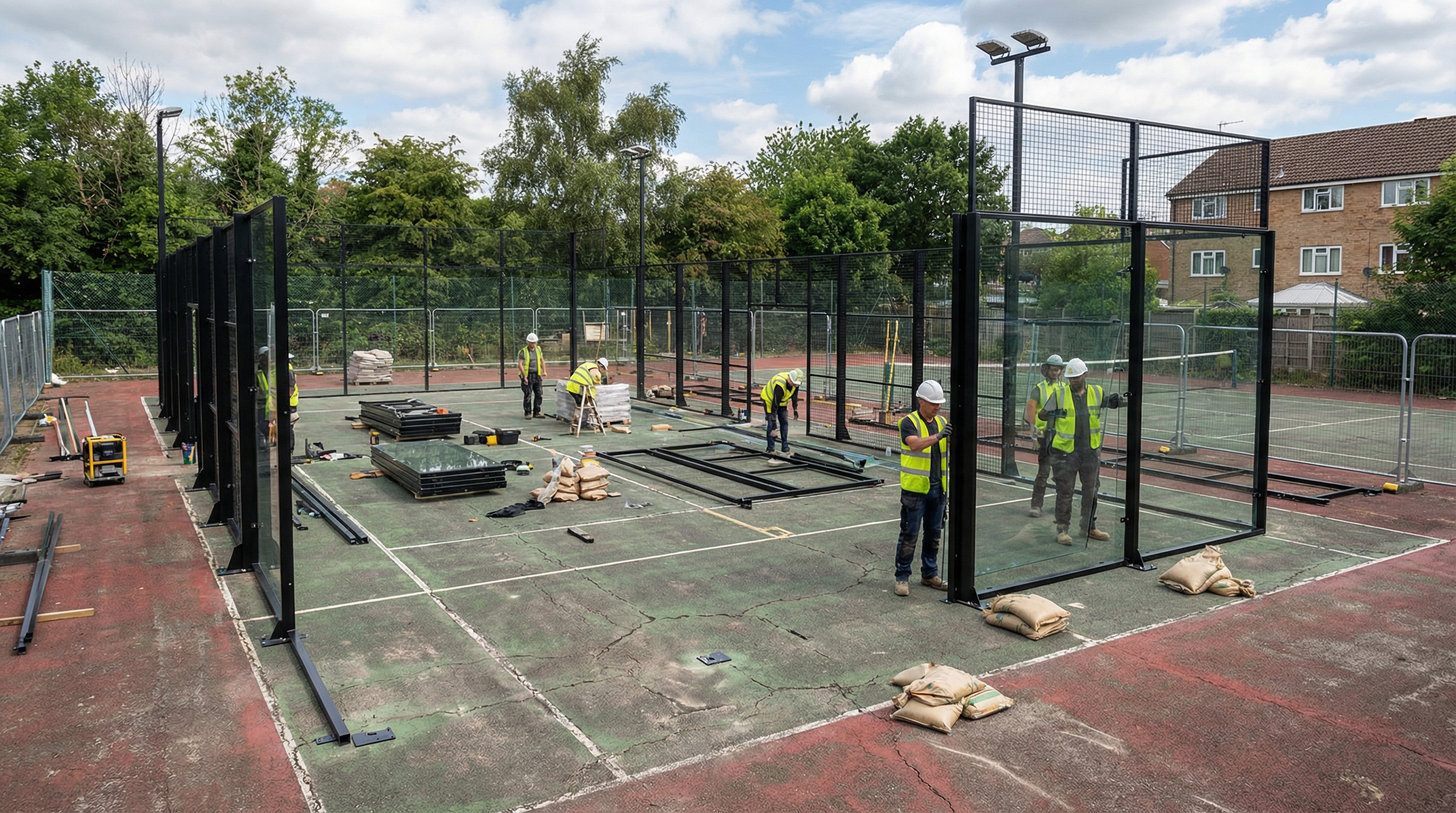 padel court construction renovation