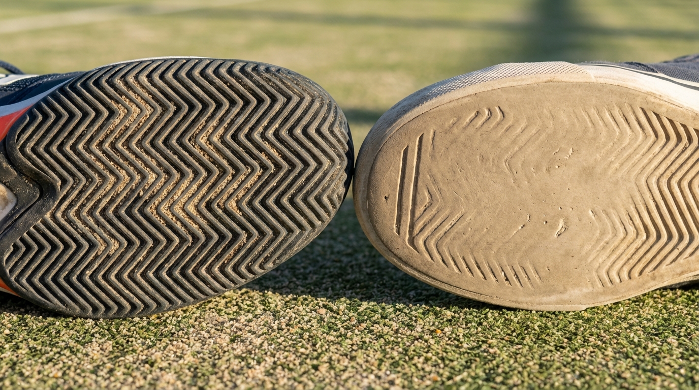 comparison of different shoe sole patterns