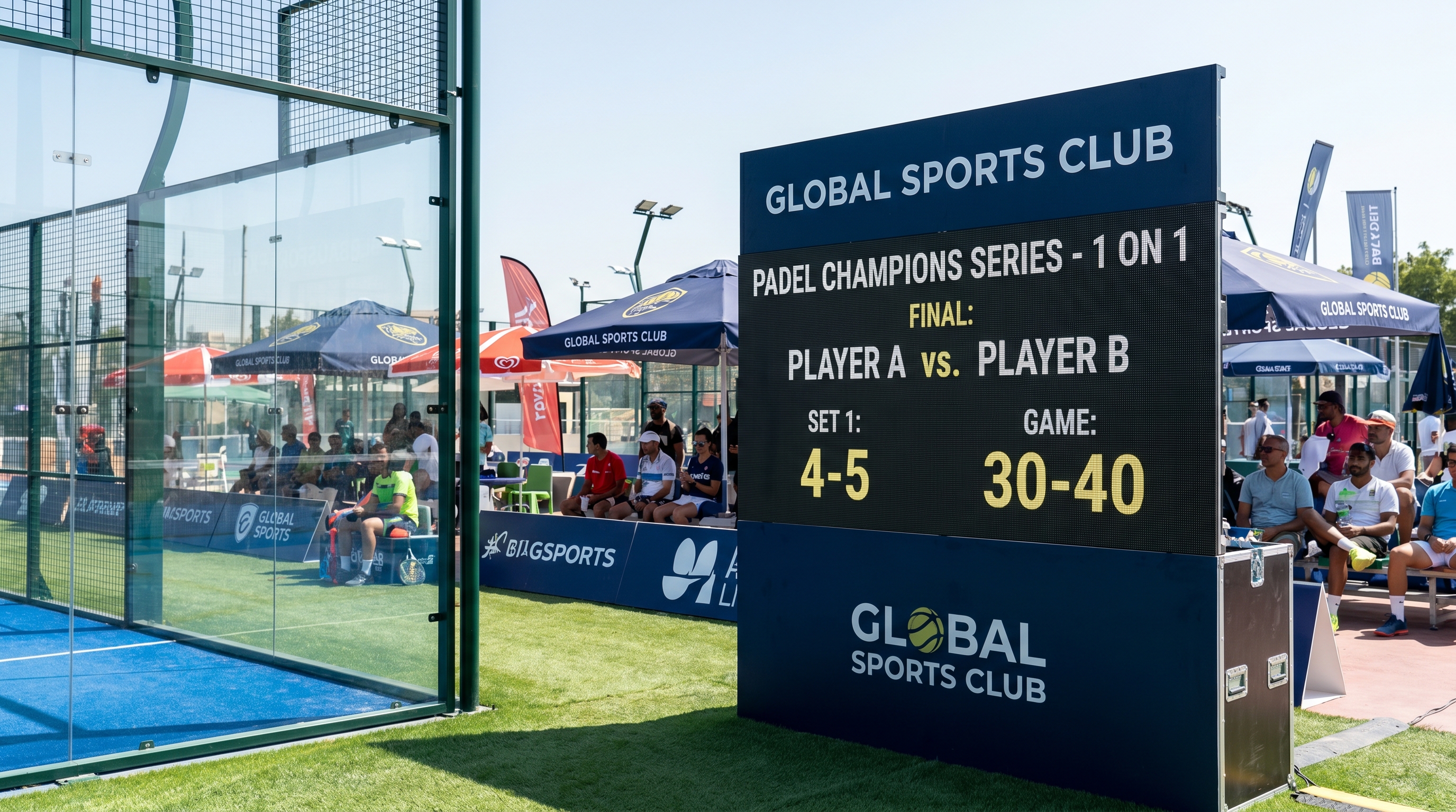 padel scoreboard tournament
