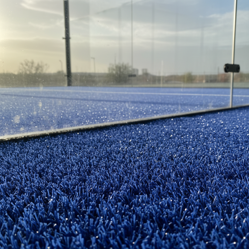 padel court materials close up