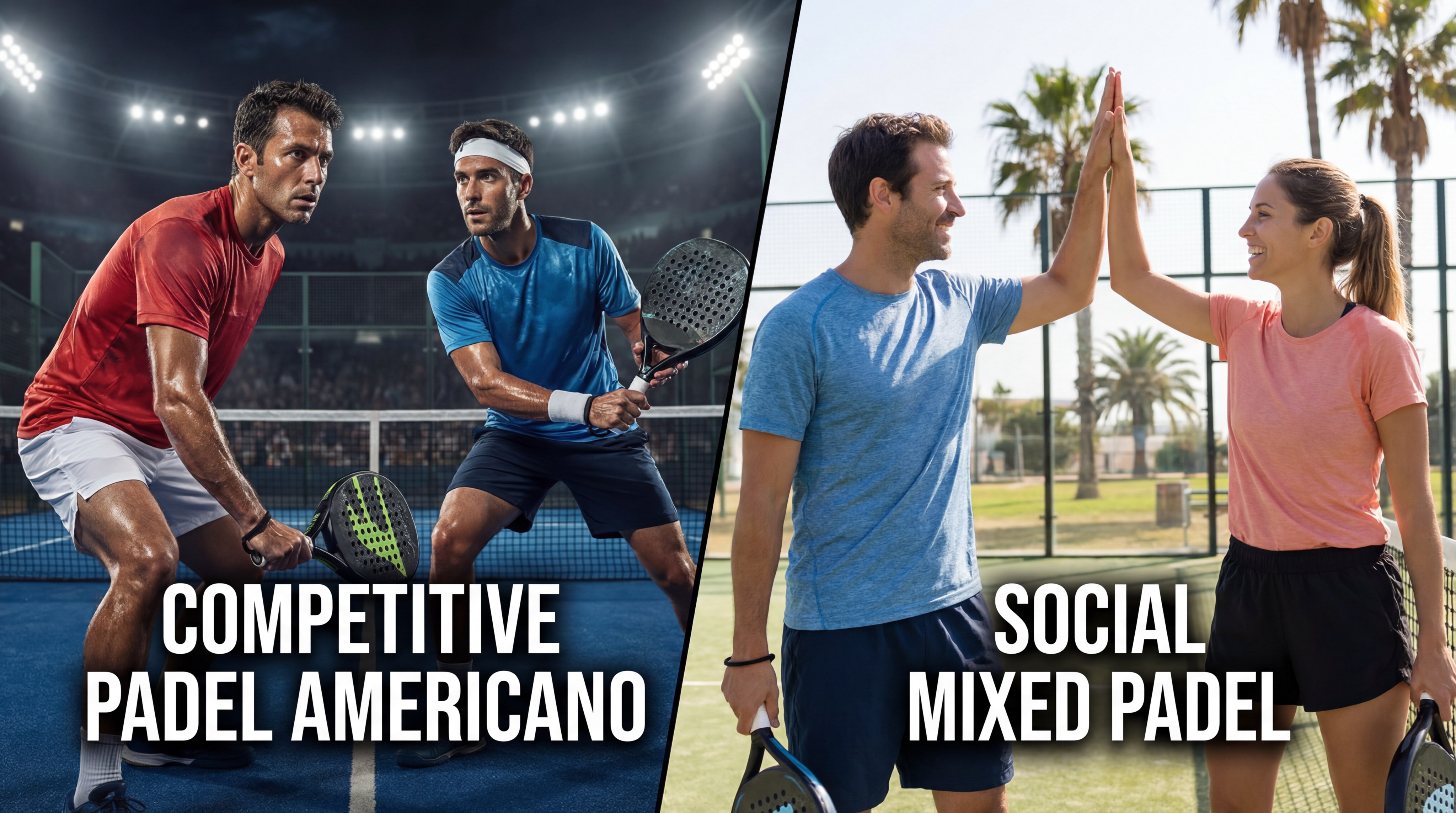 padel americano variants comparison