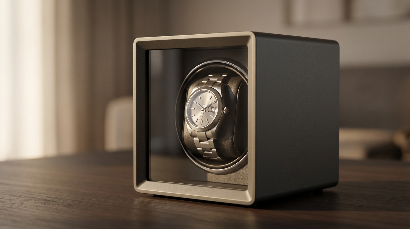 Luxury Watch Winder Cube Product Showcase
