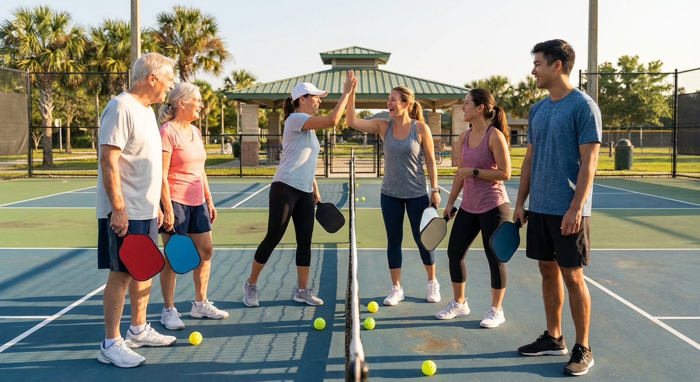 Beginners Playing Social Sport