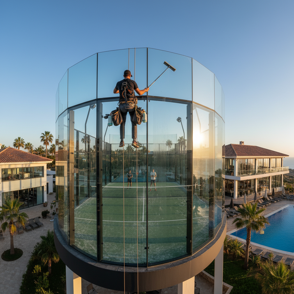 maintenance padel court cleaning