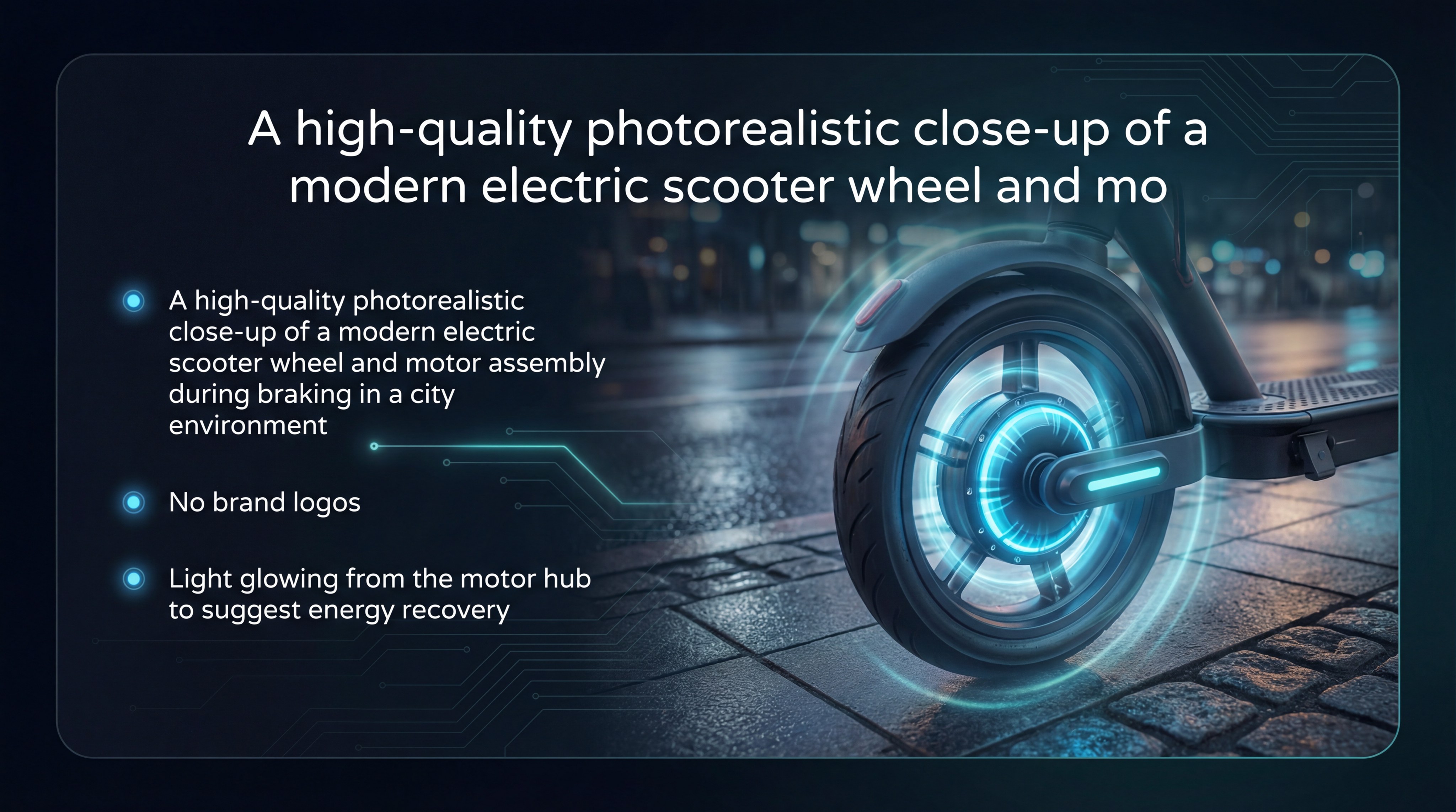 electric scooter wheel motor braking