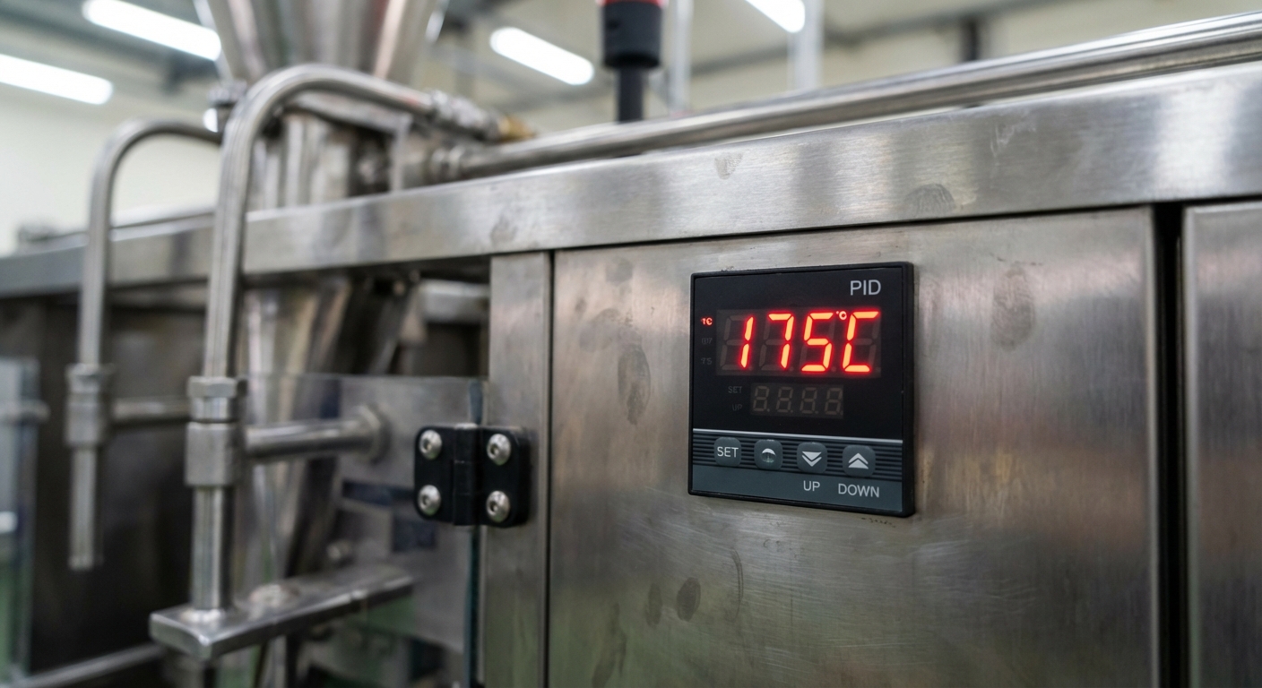 Technical chart correlating heat and pressure settings to eliminate common poor sealing causes.