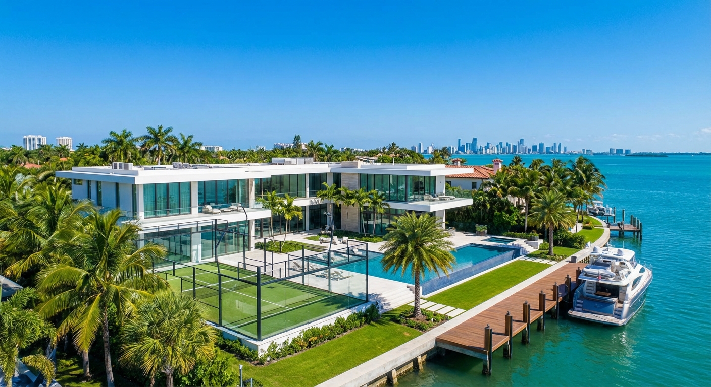 luxury miami waterfront mansion