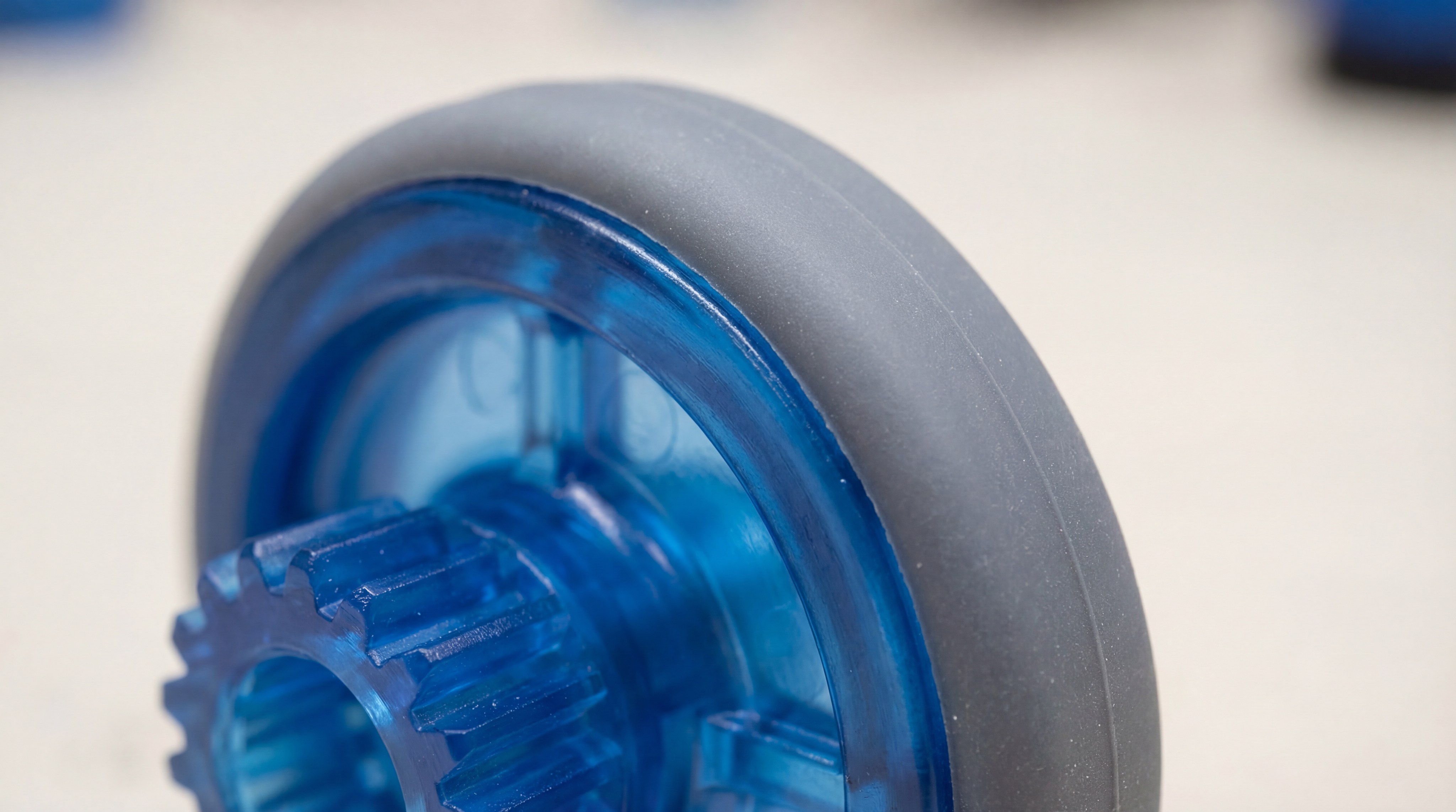 Image: Macro View of Overmolded Material