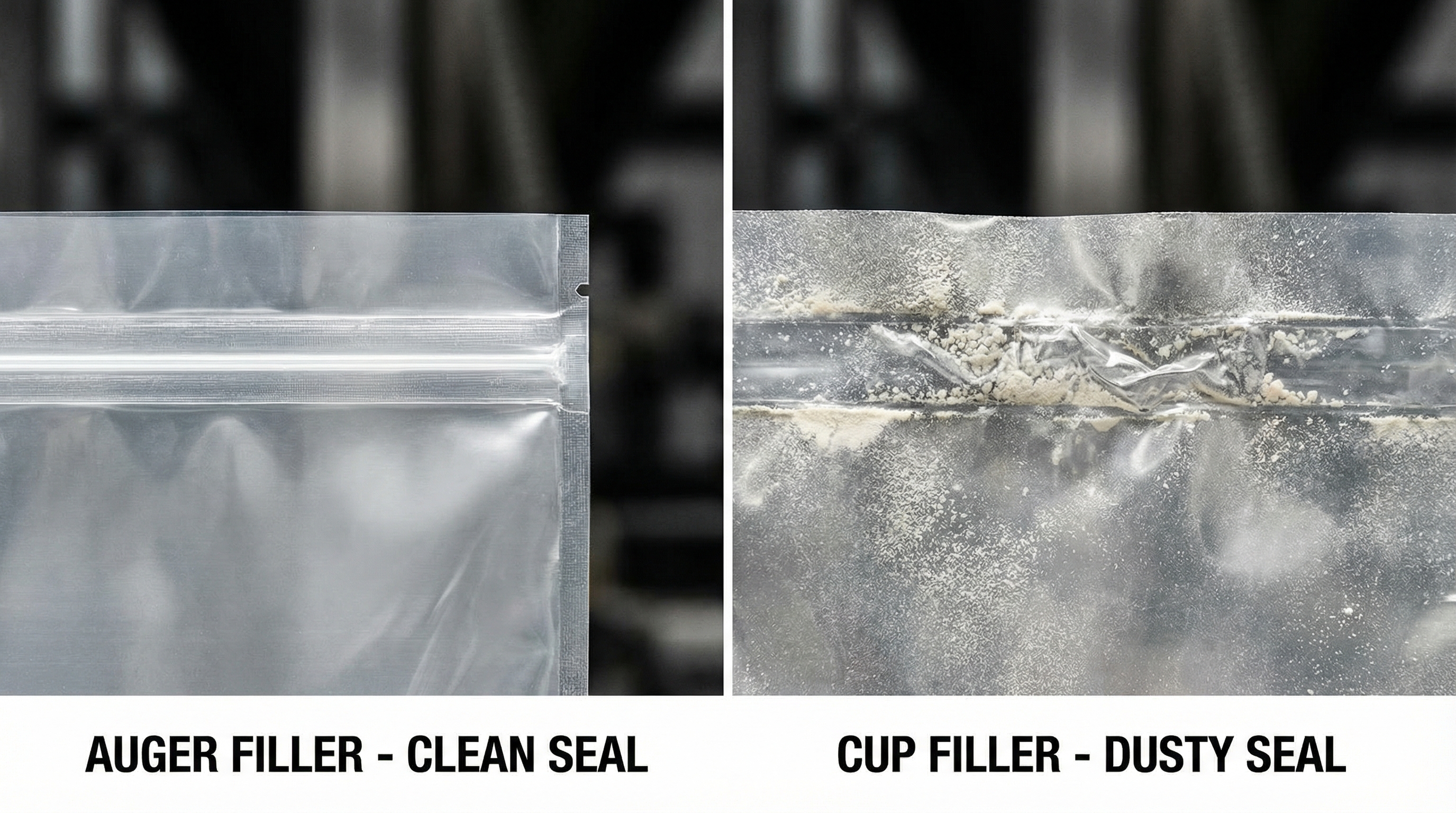 auger vs cup filler seal comparison