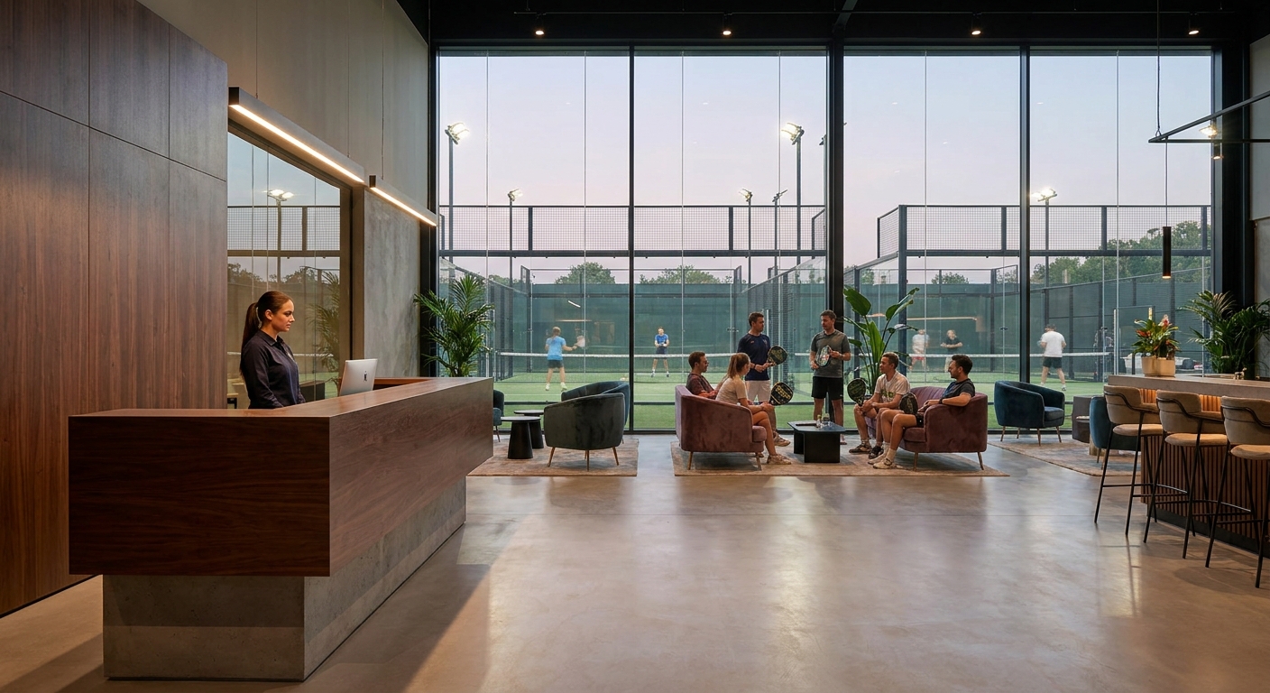 Padel Club Lounge Interior